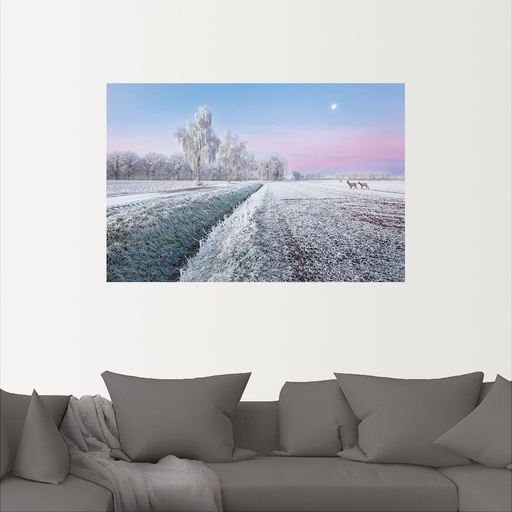 Artland Wandfolie »Ein kurzweiliges Wintermärchen«, Vier Jahreszeiten Bilder, (1 St.), selbstklebend