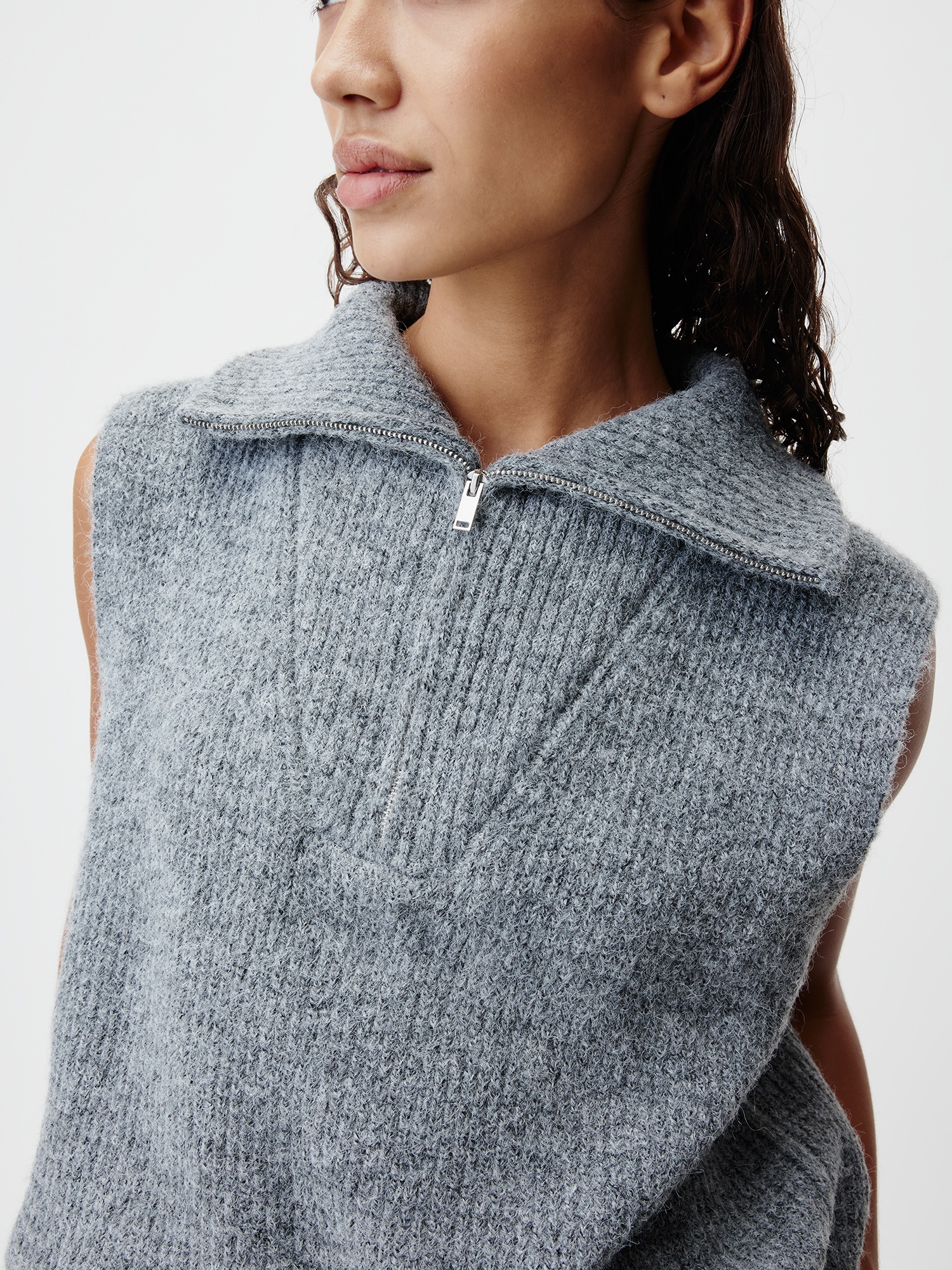 LeGer Pullunder »Blakely, LeGer by Lena Gercke« grob gestrickte Struktur, melierte Optik