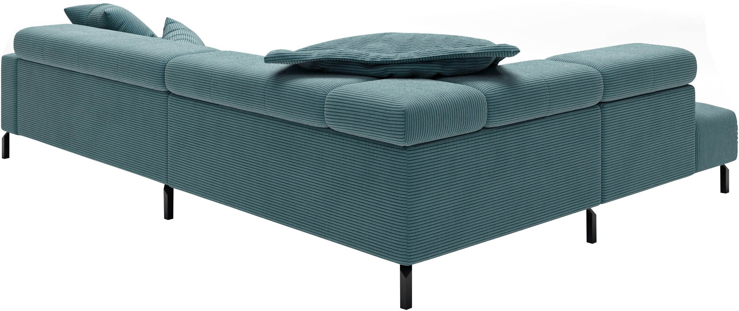 Places of Style Ecksofa »Cleveland, L-Form, incl. Kopfteilverstellung, Breite 311 cm«, wahlweise elektrischer Sitzvorzug