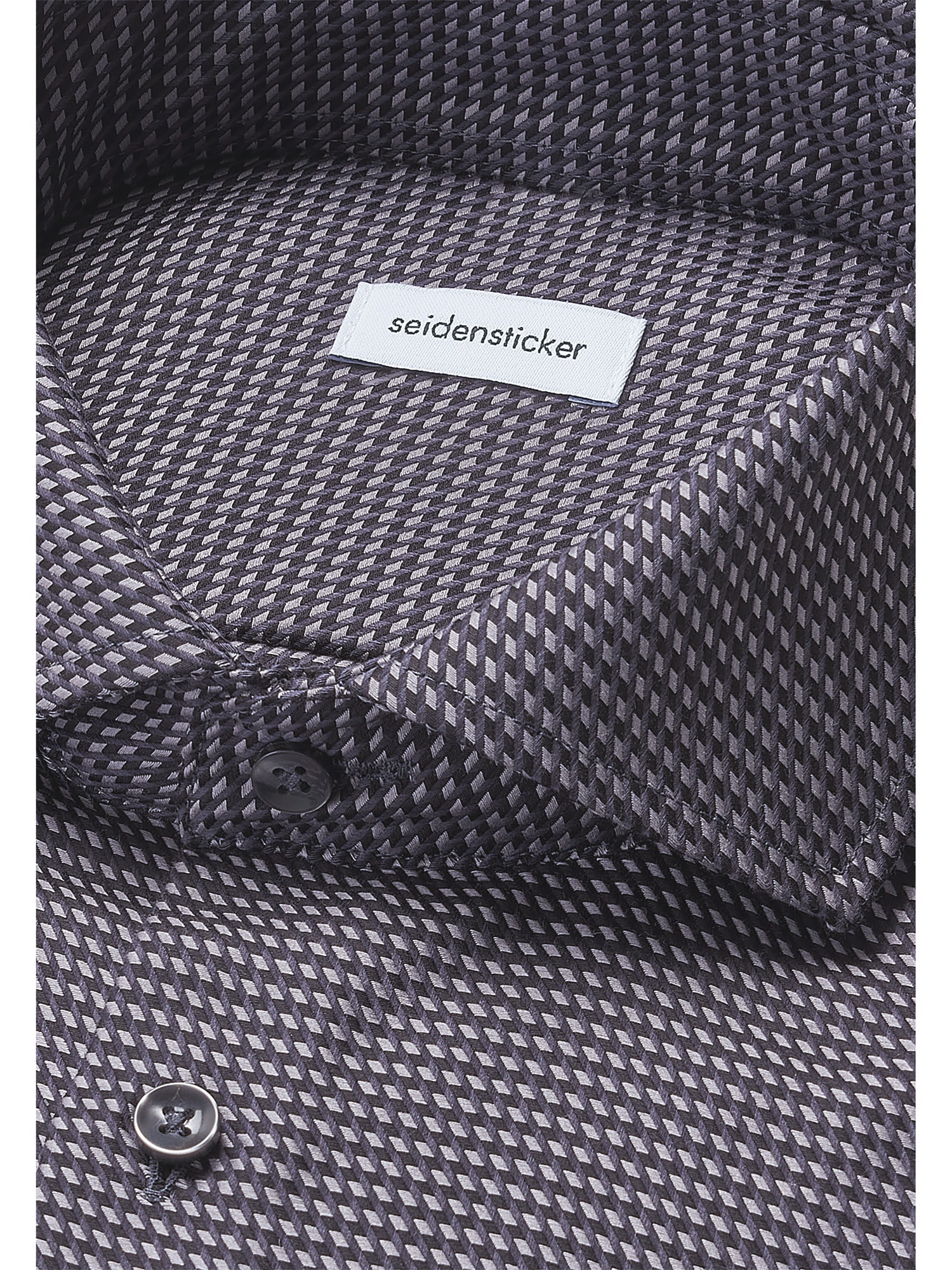 seidensticker Businesshemd »Schwarze Rose« Regular 1/1 Kentkragen Pepita