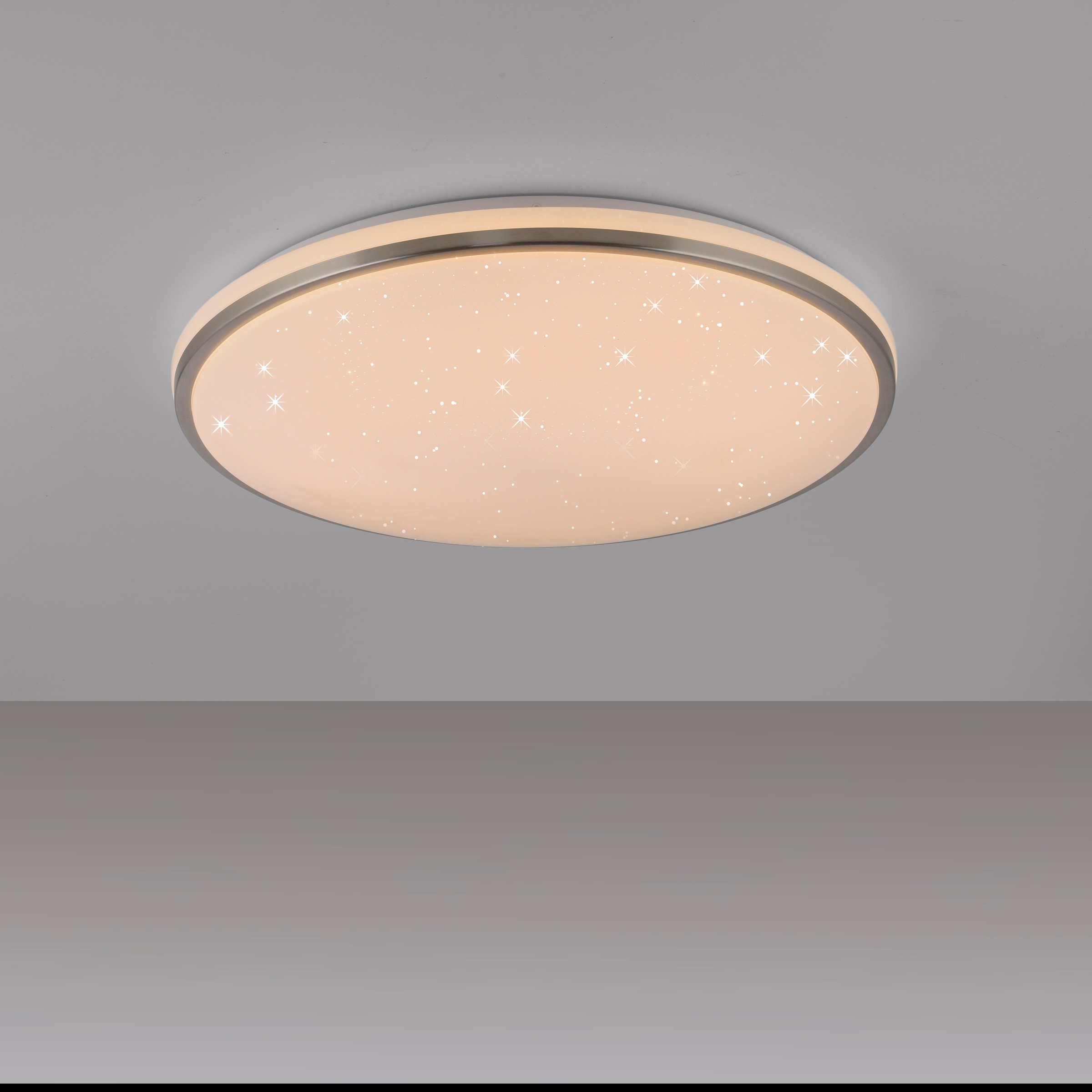 JUST LIGHT LED Deckenleuchte »KYLE« LED-Board 1 Stk. Warmweiß 3-Stufen Dimmer (100%-50%-10%) Starrysky, Memoryfunktion