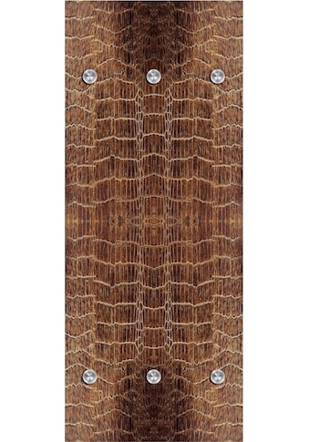queence Garderobenleiste »Lederoptik«, mit 6 Haken, 50 x 120 cm kaufen