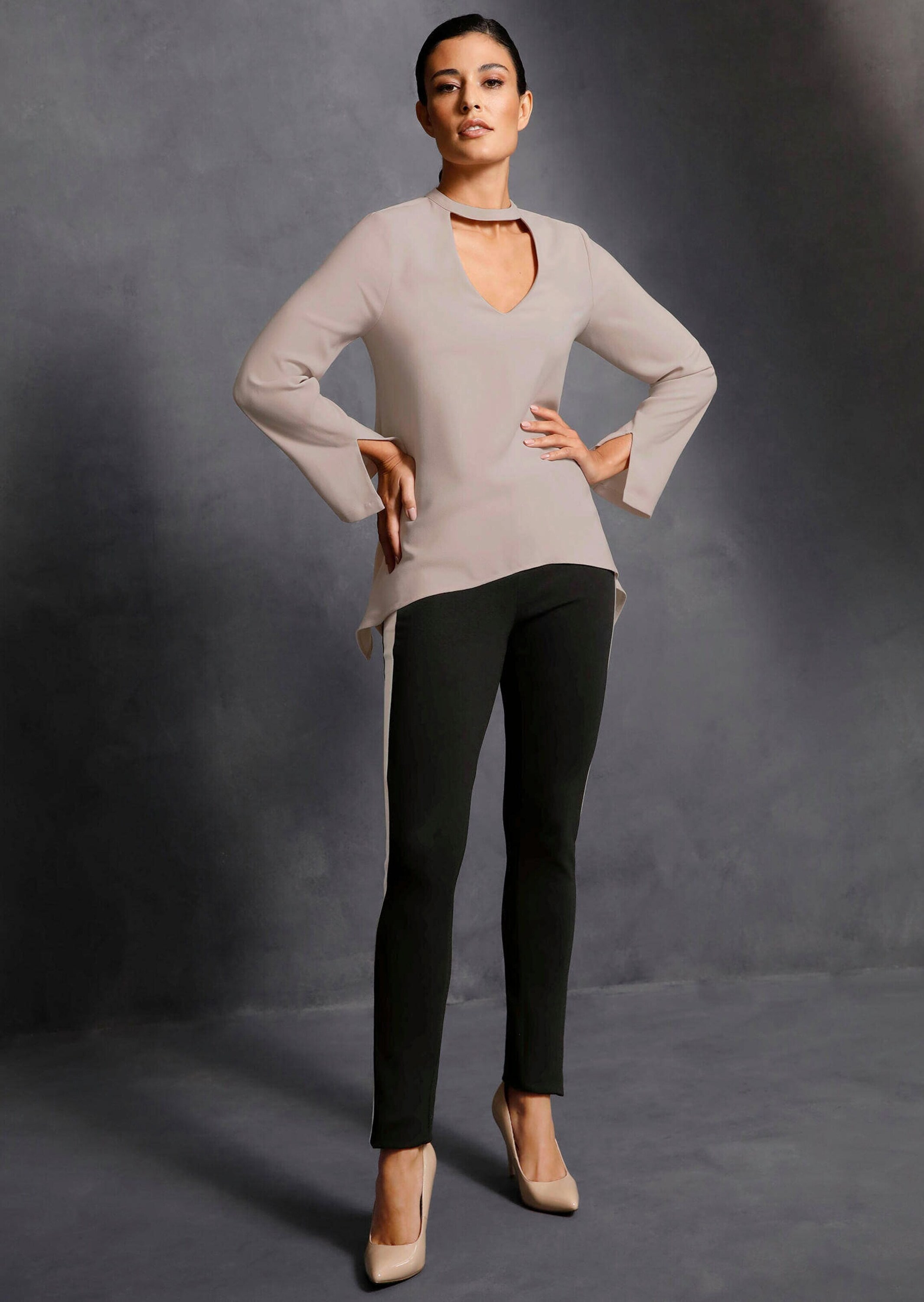 Alba Moda Langarmbluse »Oversizedbluse Oversizedbluse mit Cutout«