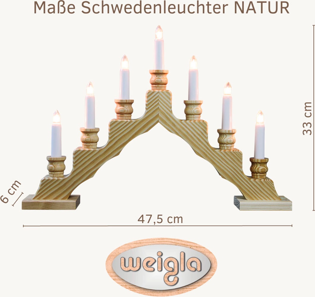Weigla LED Lichterbogen »Schwede, Made in Germany« 1 Stk. 7-flammig