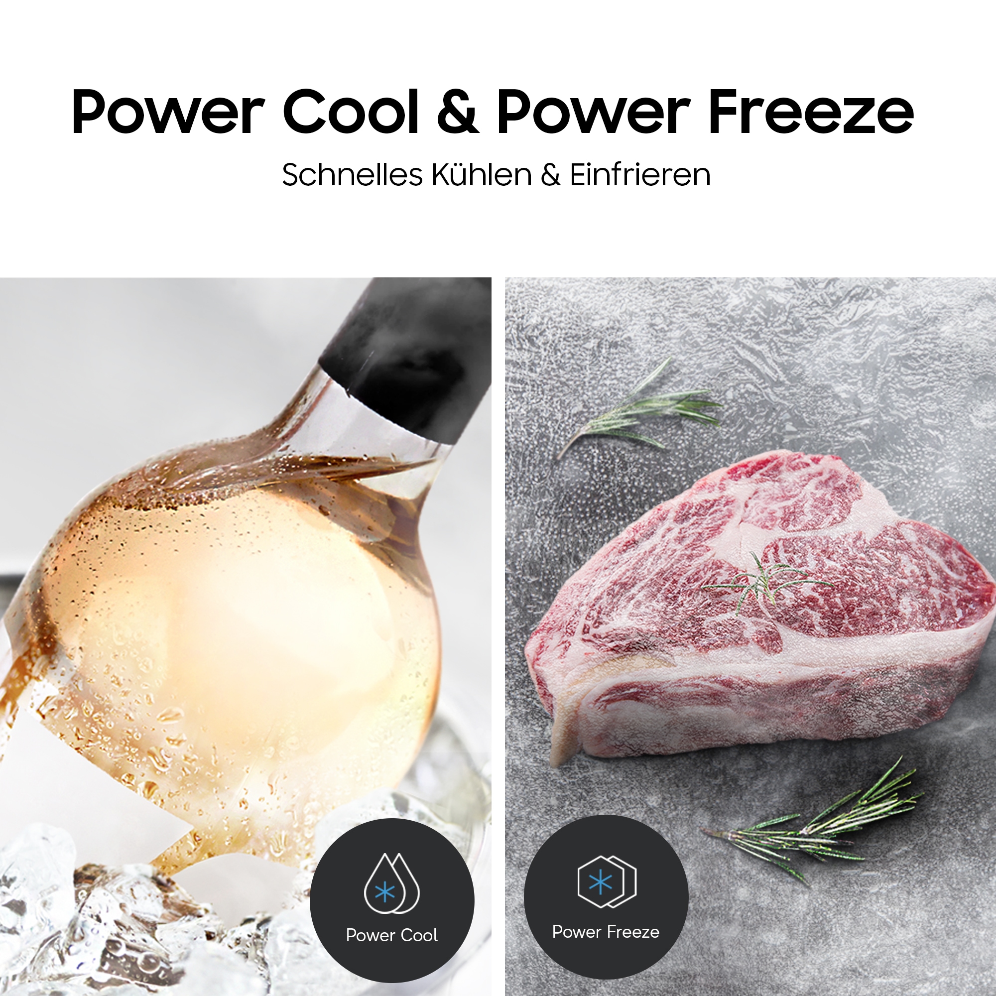 Samsung Side-by-Side RS4000 »RS57DG410EM9« 178 cm hoch 91,2 cm breit mit Wasserspender, No Frost+, AI Energy Mode, SpaceMax
