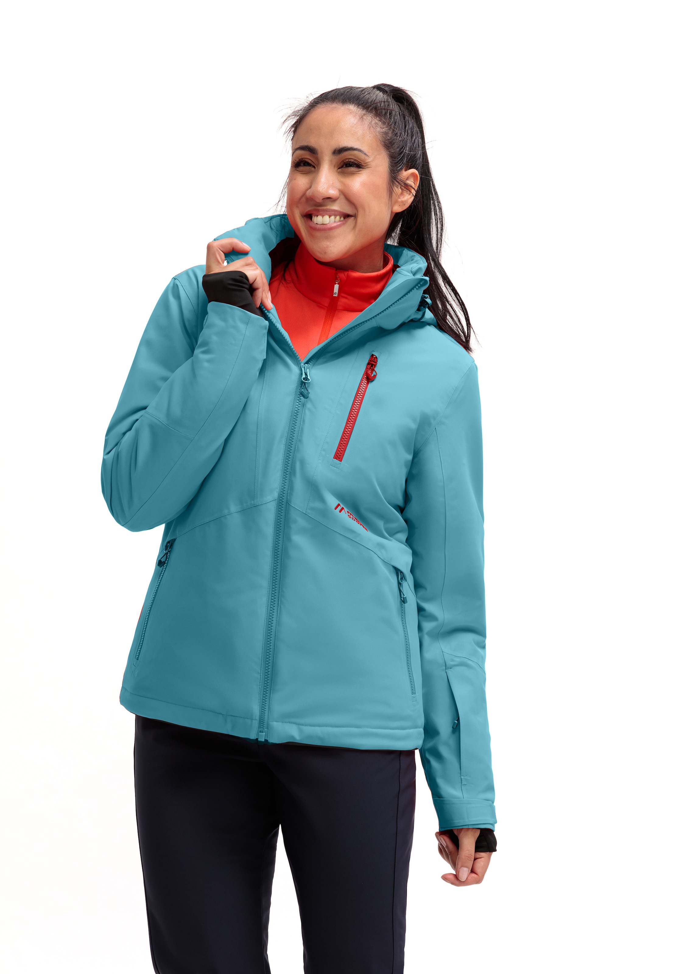 Maier Sports Skijacke »Straja« Damen Winterjacke, wind/wasserdicht, 3 RV-Taschen und Kapuze