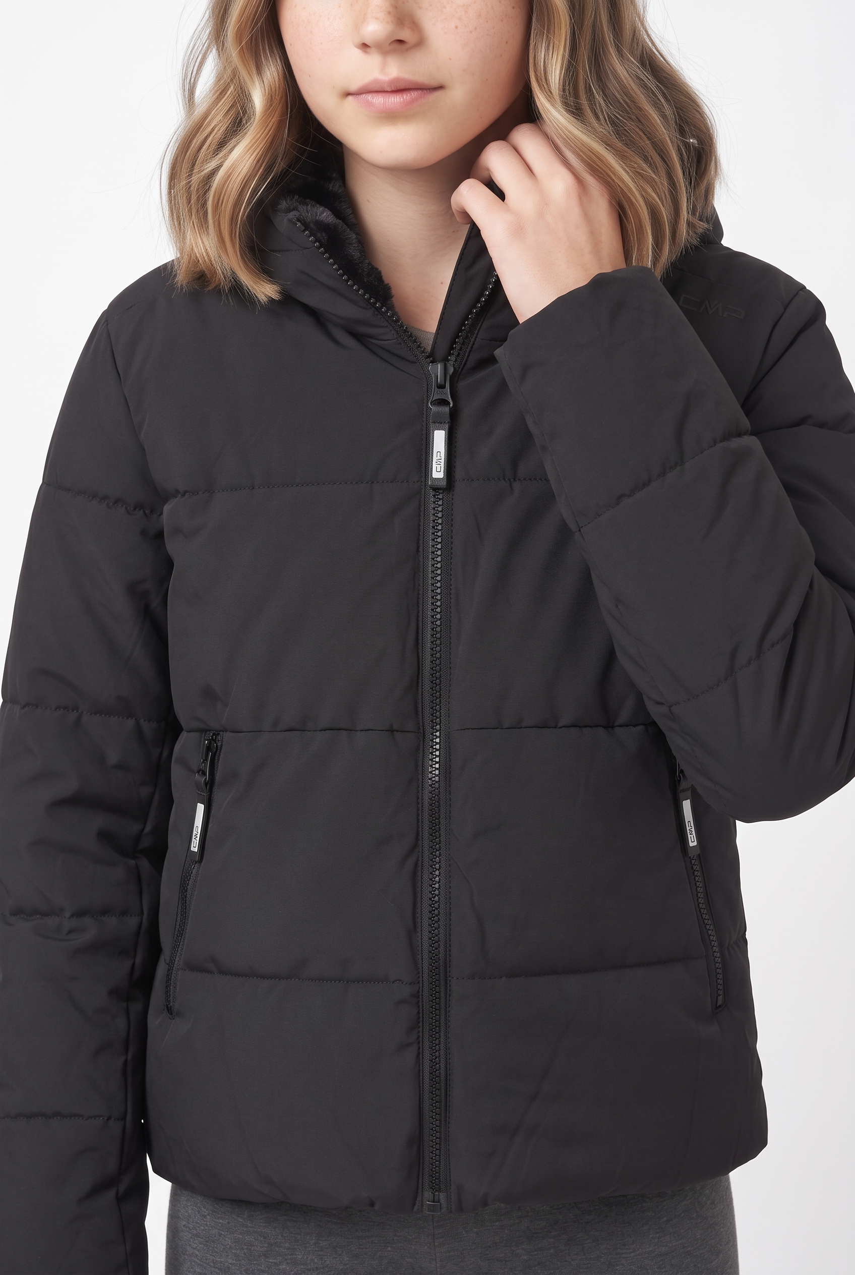 CMP Steppjacke »KID G JACKET FIX HOOD« mit Kapuze für Kinder, mit Kapuze, sportlicher Stil
