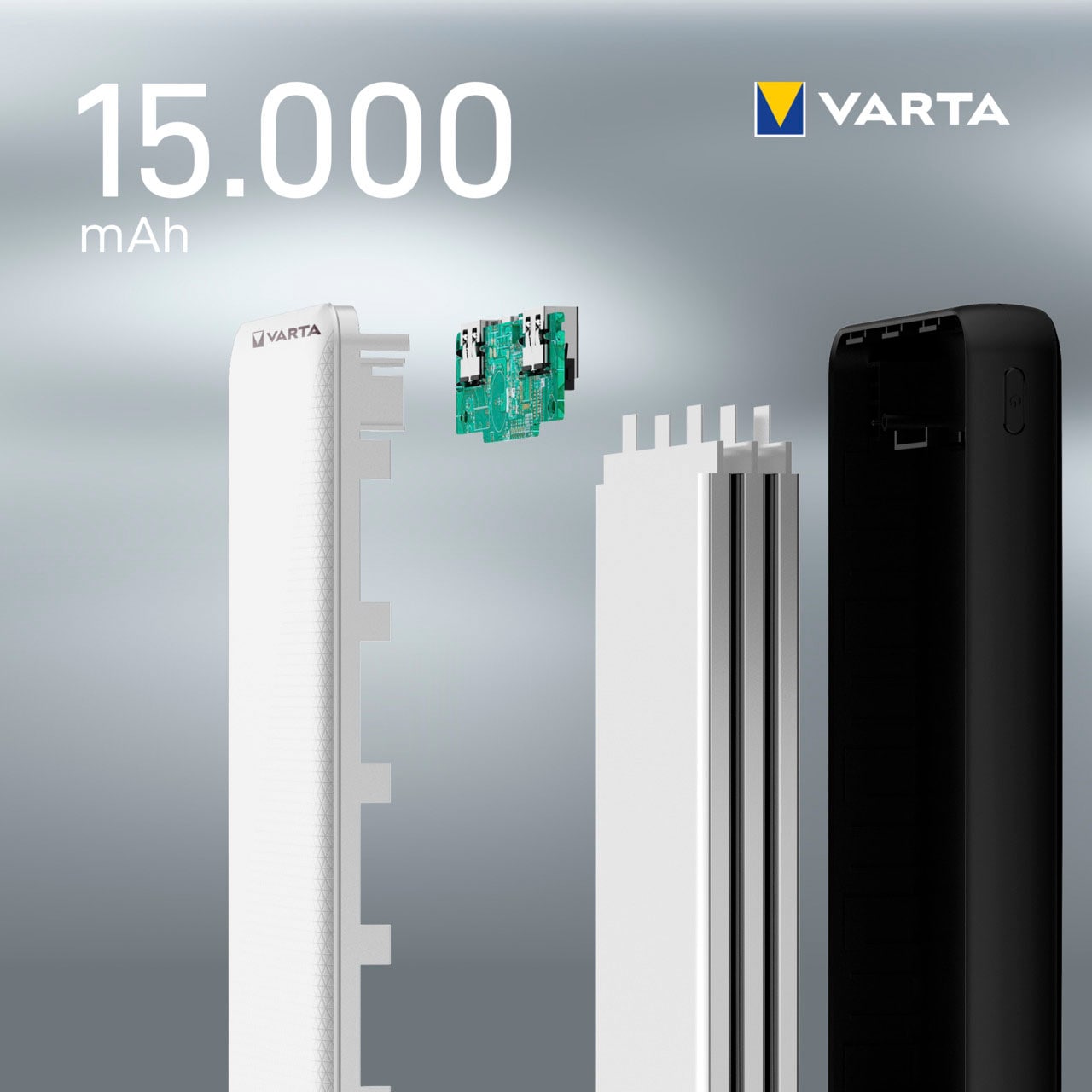 VARTA Powerbank »Power Bank Energy 15000 + Ladekabel 15000mAh Powerbank mit USB Type C«, 15000 mAh, 3,7 V