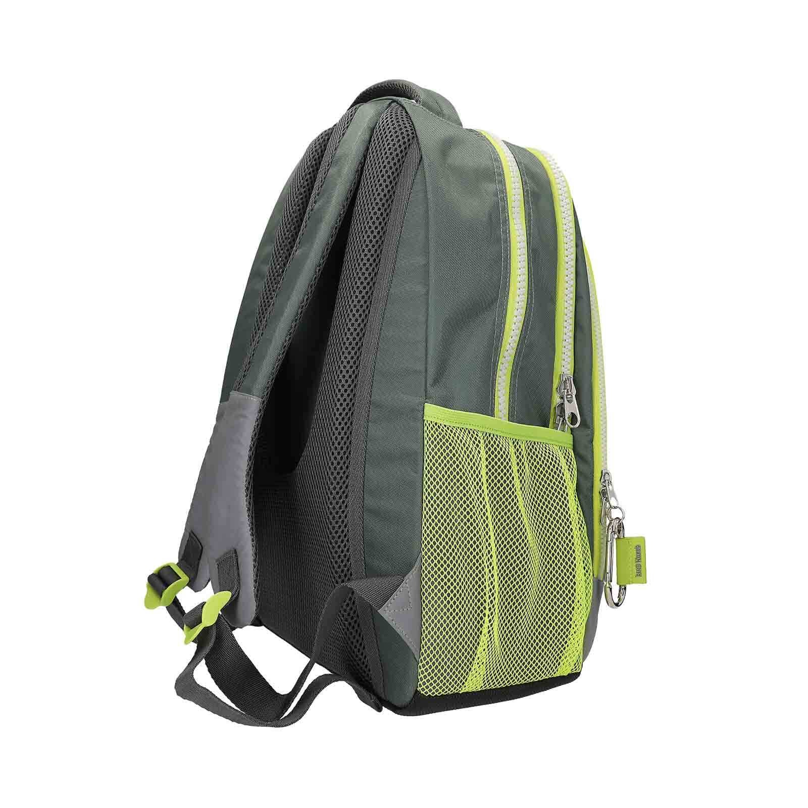 Depesche Rucksack »Schulrucksack Dino World 44 x 33 cm grau-grün«