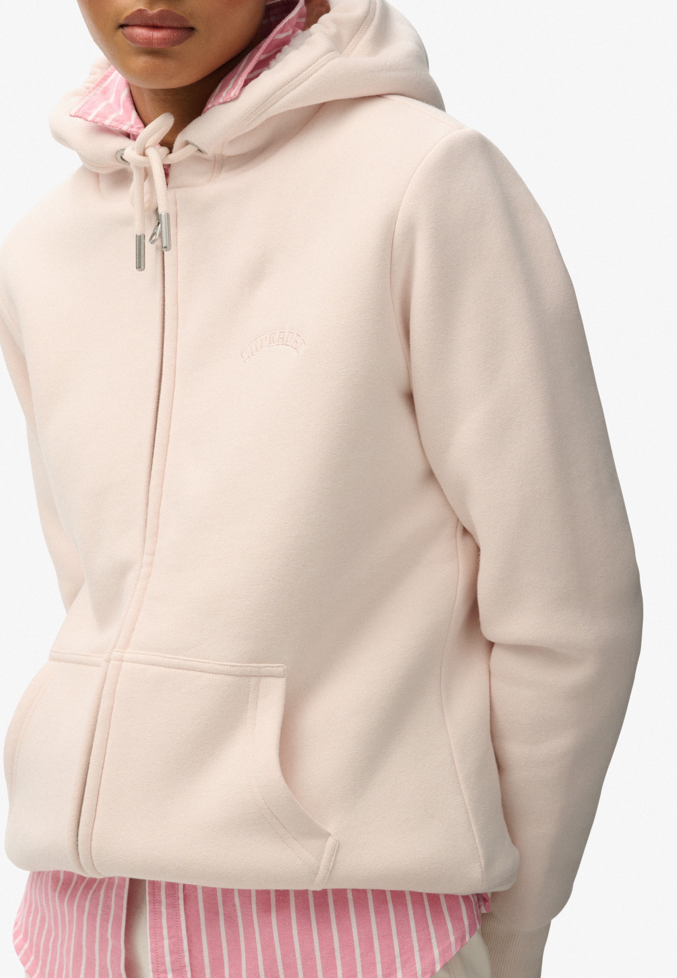 Superdry Kapuzensweatjacke »BORG LINED ZIPHOOD«