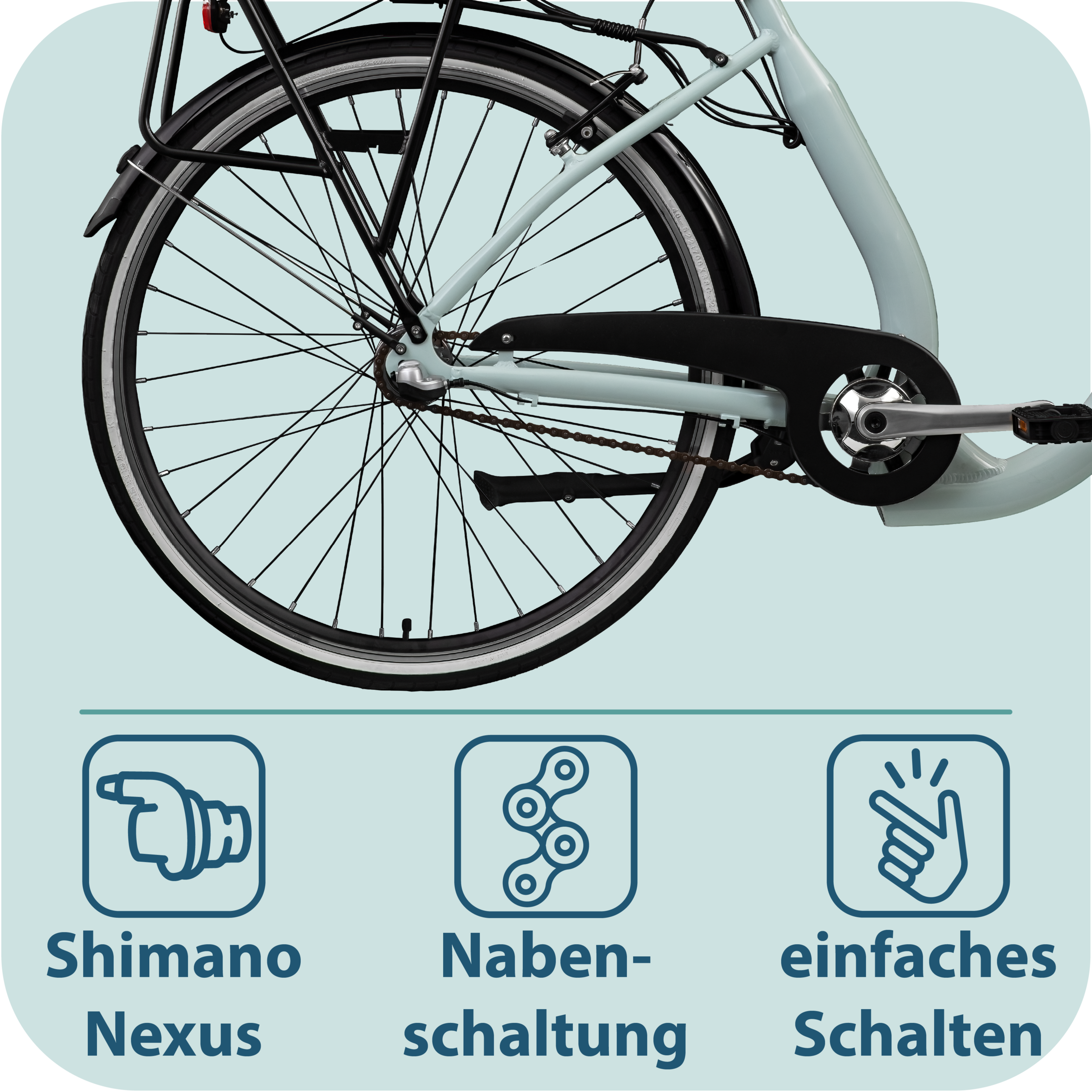Tretwerk »Linea« 3 Gang Nabenschaltung Frontmotor 250 W tiefer Einstieg