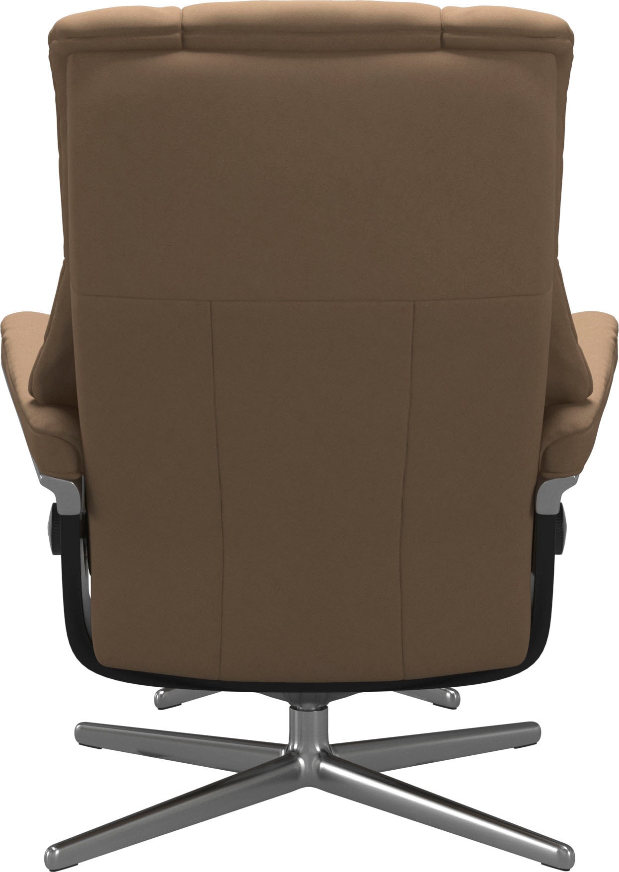 Stressless® Relaxsessel »Mayfair« Set, Relaxsessel mit Hocker,  mit Hocker, mit Cross Base, Größe S, M & L, Holzakzent Schwarz