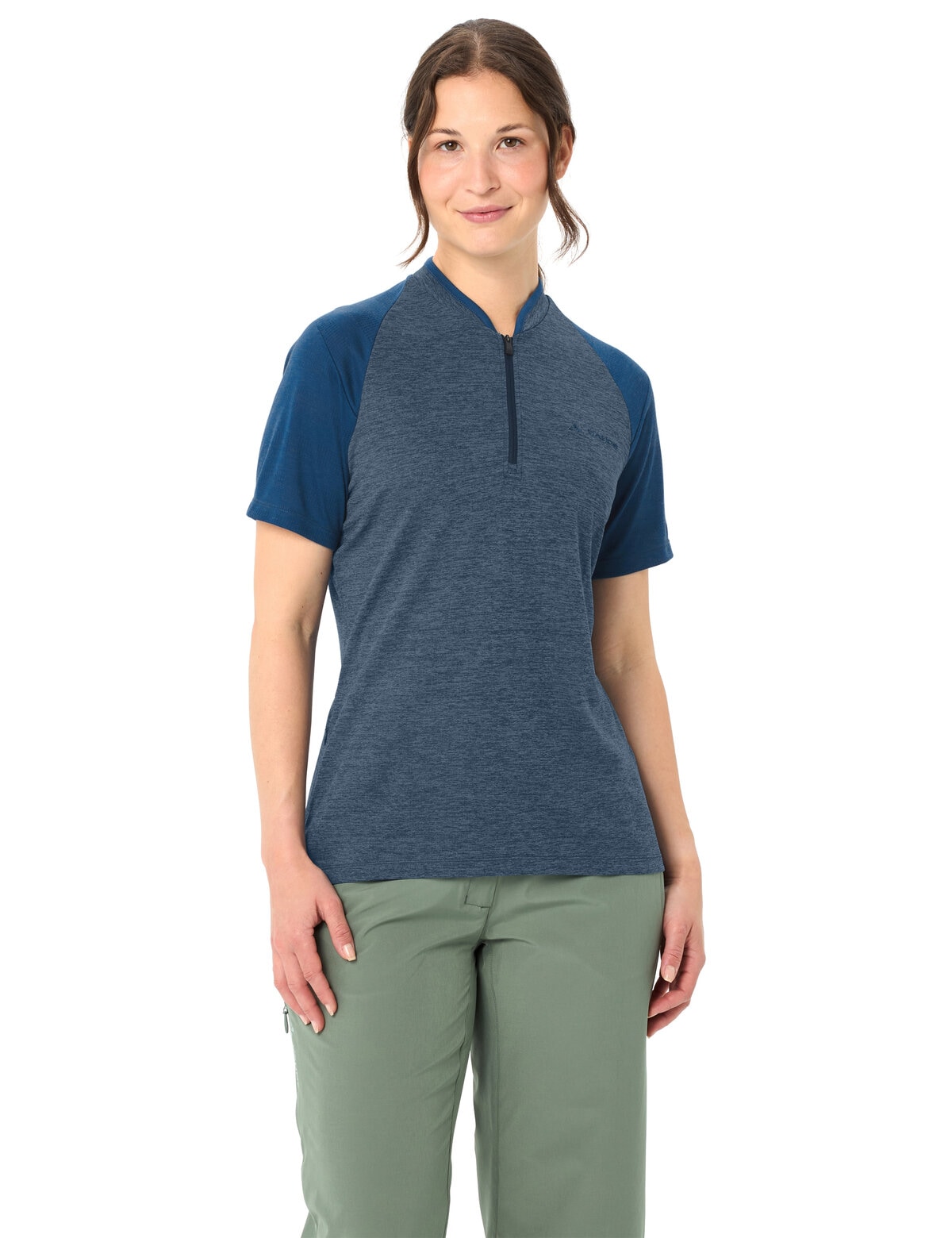 VAUDE T-Shirt »Women's Tamaro HZ Shirt IV« Kurzarm, sportlicher Stil, für Radsport und Outdoor-Aktivitäten