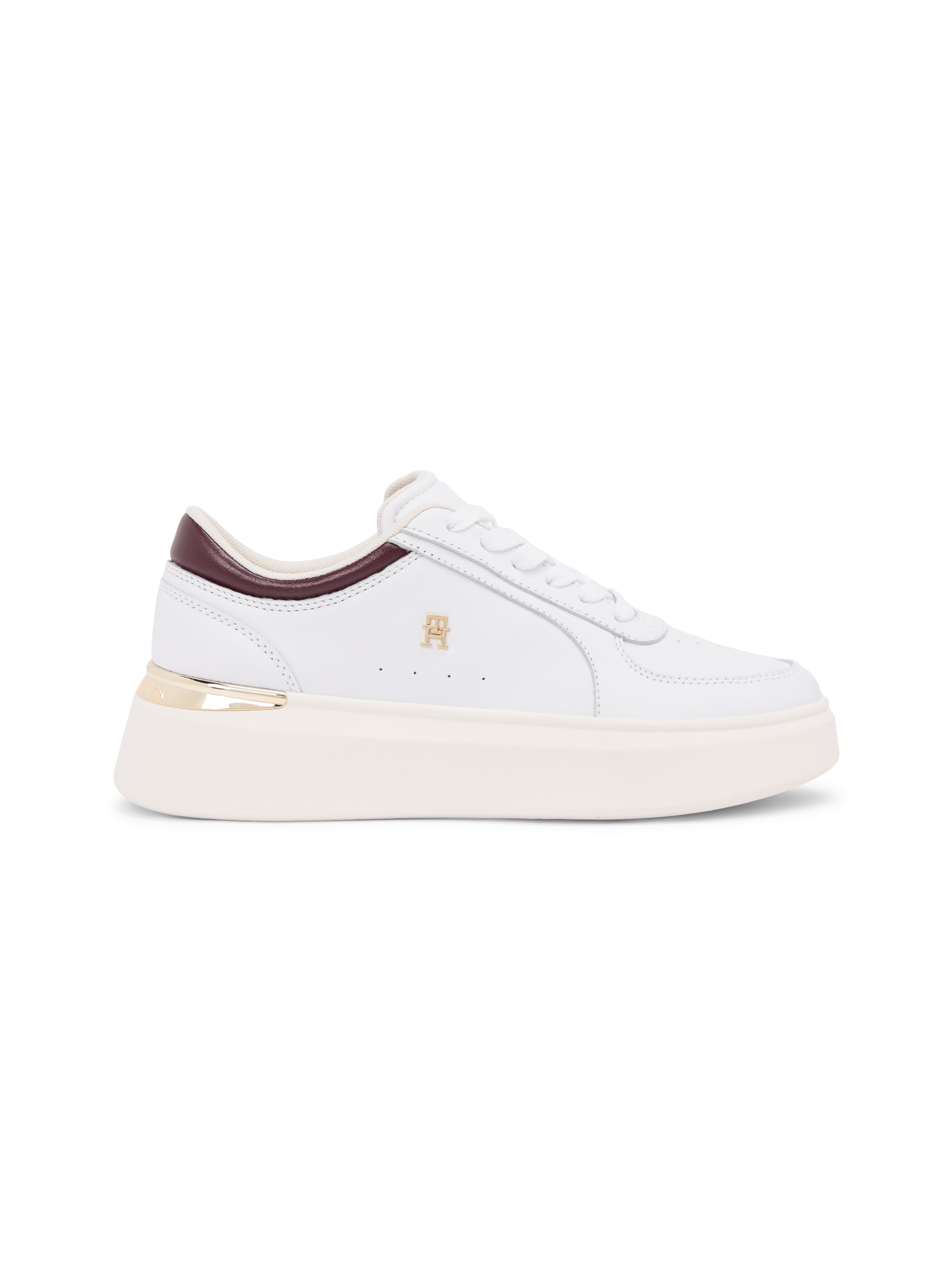 Tommy Hilfiger Plateausneaker »SHINY LEATHER PLATFORM SNEAKER«