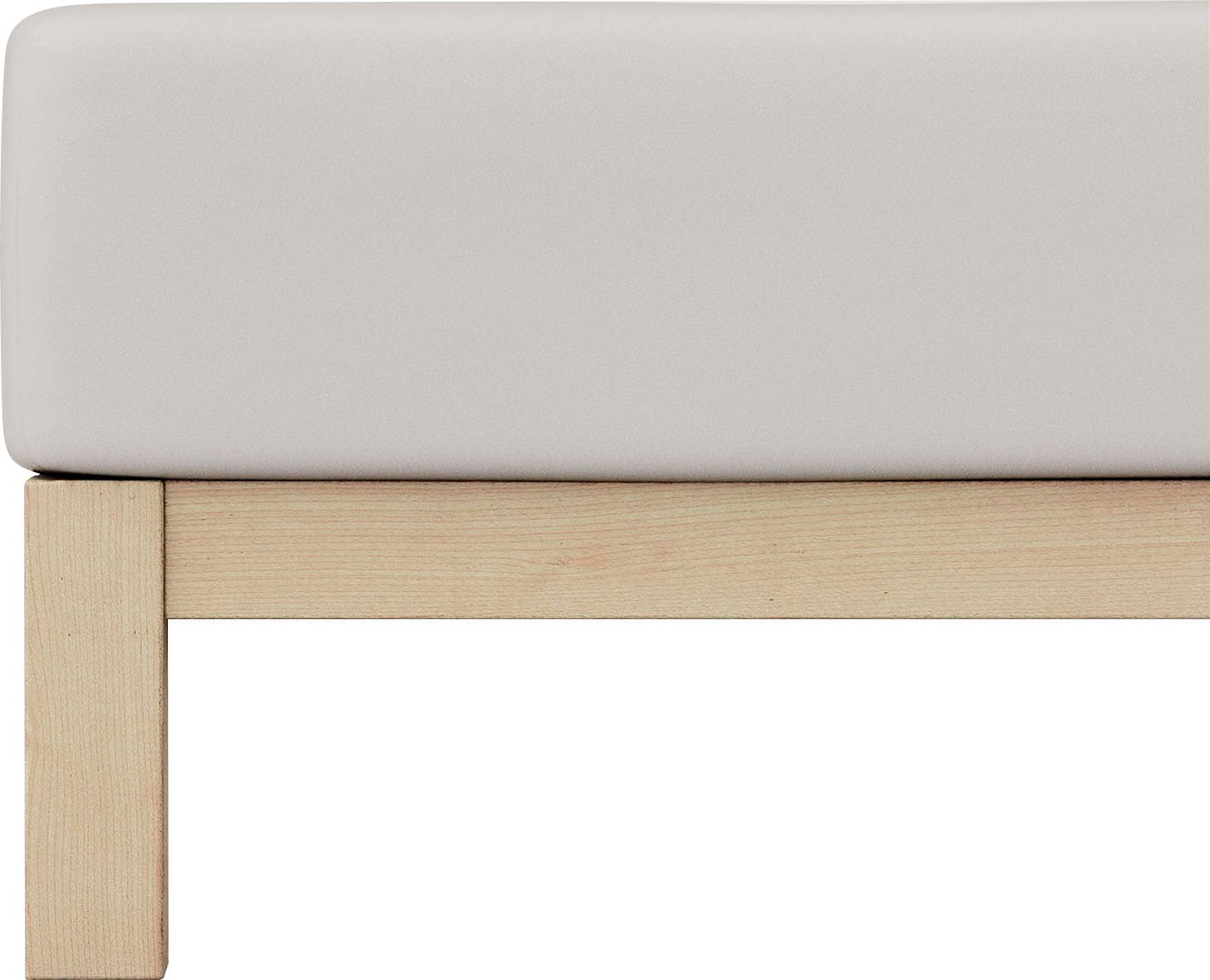 Schlafgut Spannbettlaken »PURE Bio-Baumwolle mit Elasthan, dehnbar blickdicht, straff, Bettlaken«, PREMIUM Laken für Matratzen bis 30cm Höhe, in 90x200, 140x200, 180x200