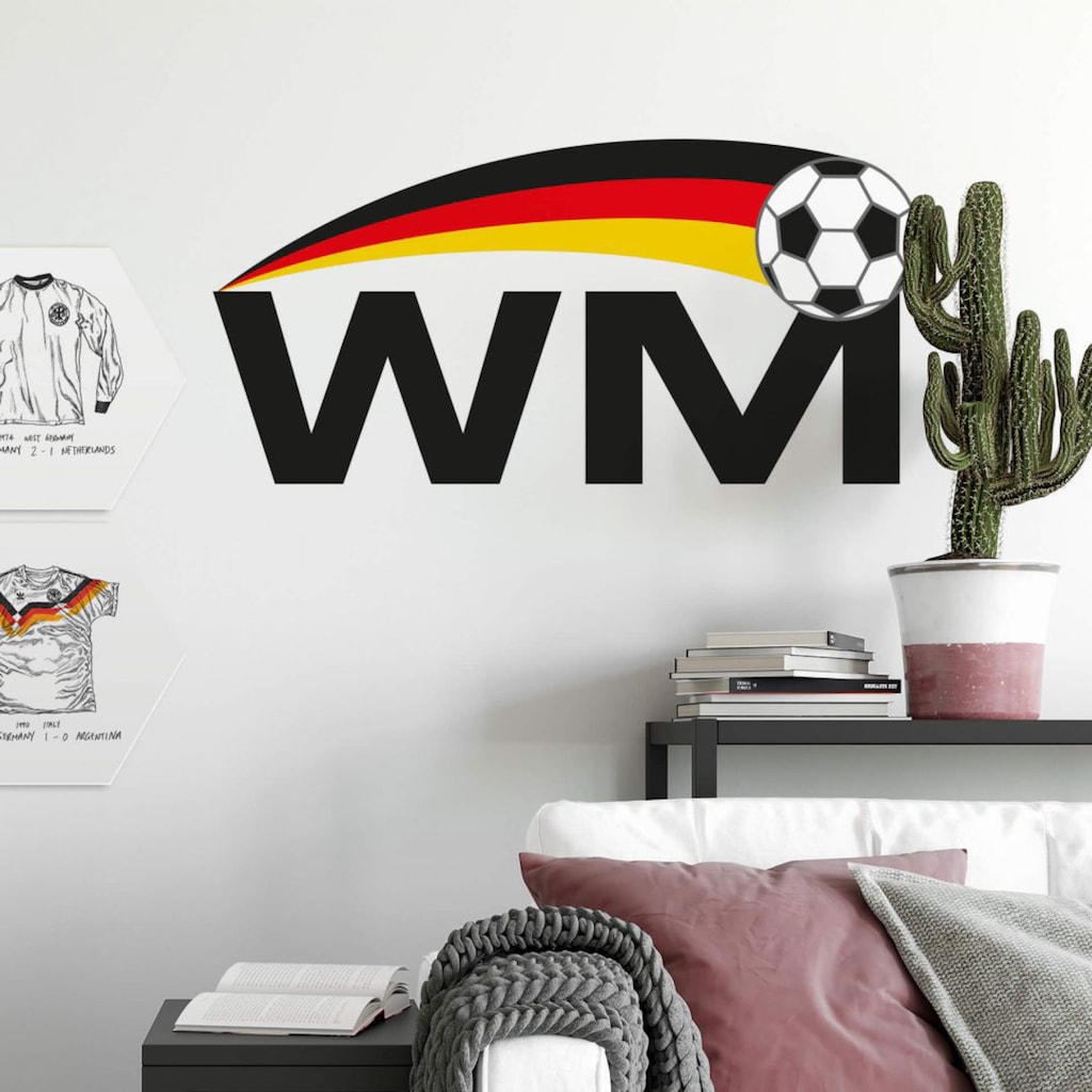Wall-Art Wandtattoo »Wandaufkleber WM Fußball«, (1 St.)