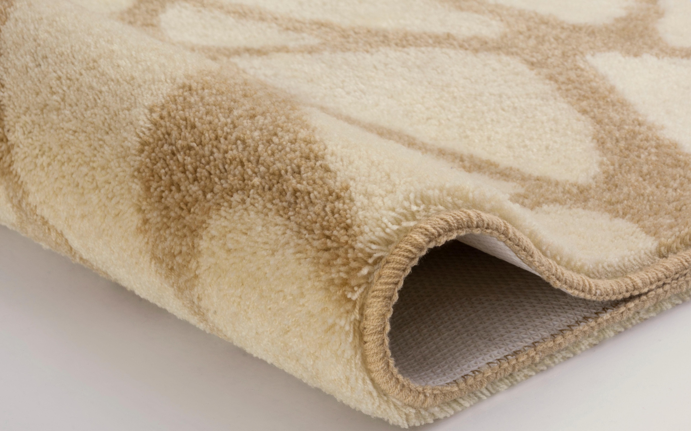 Kleine Wolke Badematte »Inspire, Badvorleger, Badezimmer Teppich« Höhe 15 mm rutschhemmend beschichtet fußbodenheizungsgeeignet Badteppich, Stein Optik,  waschbar
