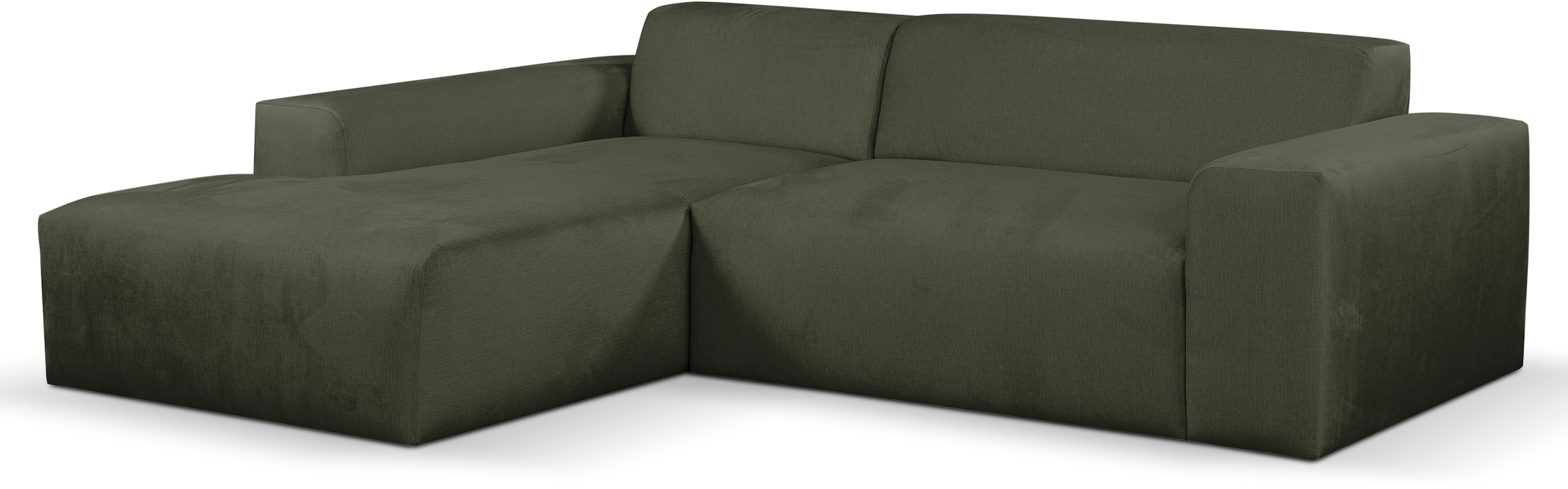 WERK2 Ecksofa »Zeus-L modern & zeitlos, Breite 253 cm, bequemes Sofa« Curvy Trend Ecksofa mit urbaner Optik