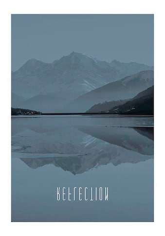 Komar Poster »World Lake Reflection Steel«, Natur, Höhe: 40cm kaufen