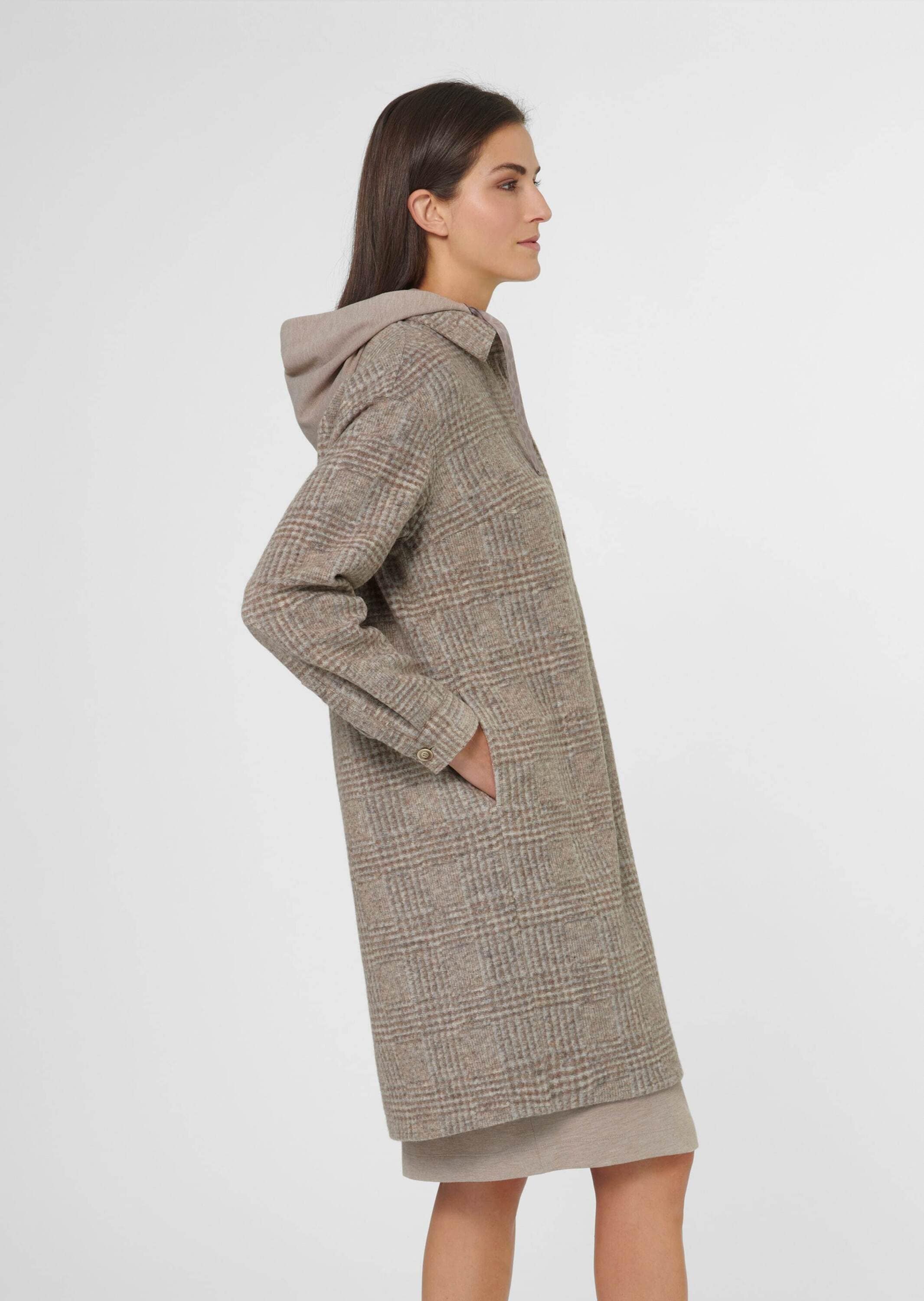 MADELEINE Outdoorjacke »Hemdjacke Lange Hemdjacke mit Glencheck-Karo«