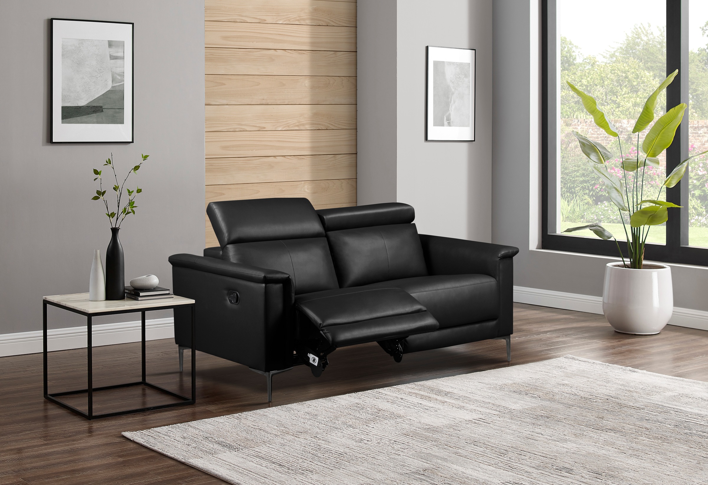 Home affaire 2-Sitzer »Lund«, manueller od. elektrischer Relaxfunktion und USB-A