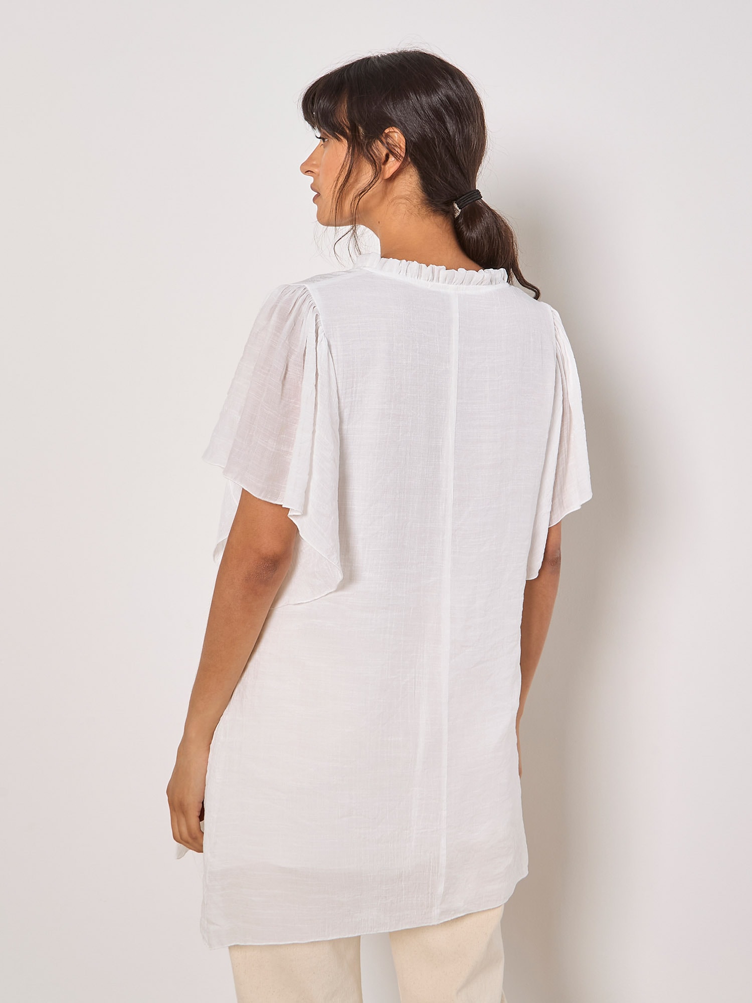Apricot Longbluse »Bluse« mit Flügelärmeln