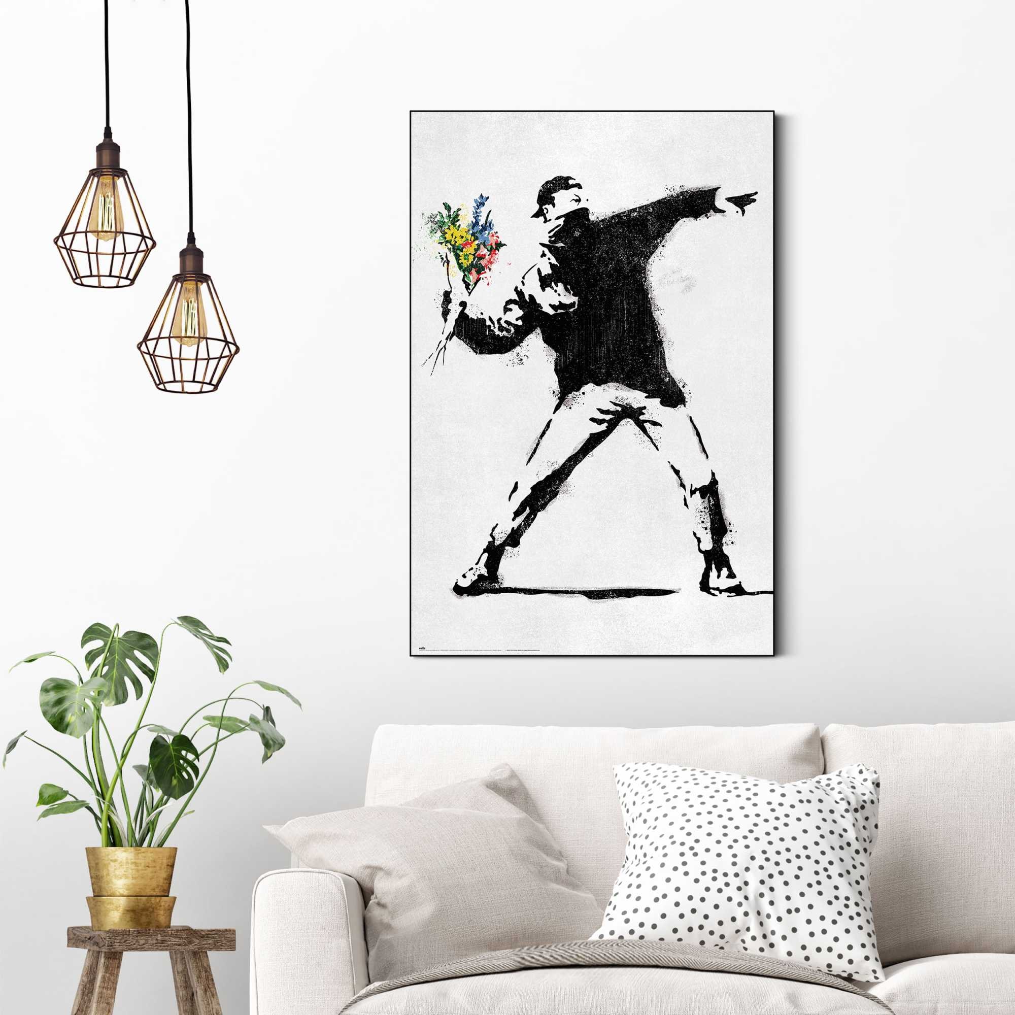 Reinders! Wandbild »Banksy - flower bomber«