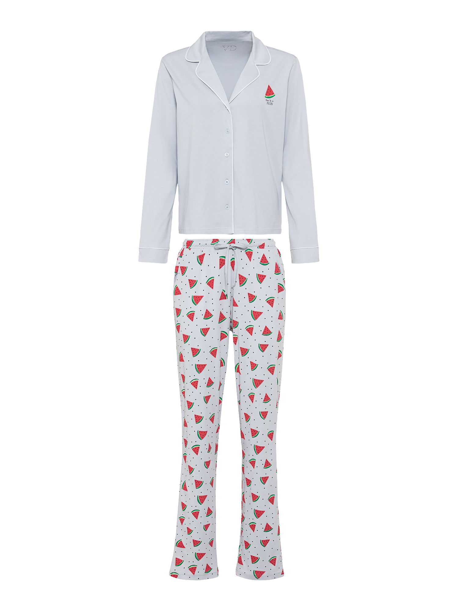 Vivance Dreams Pyjama Set, 2 mit bedruckter Hose