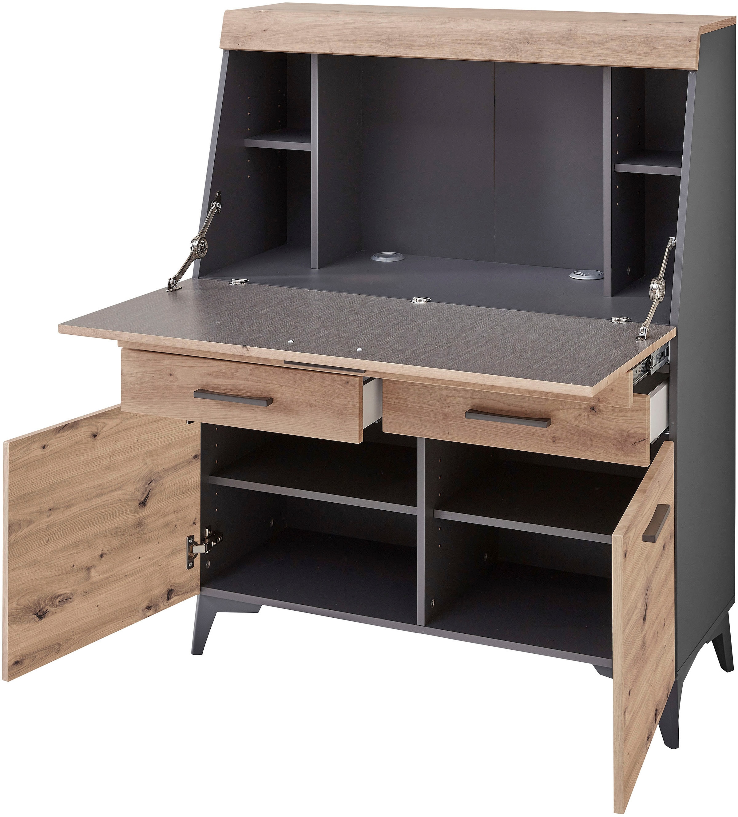 Innostyle Sekretär »SECRET«, Stauraumschrank, mit Monitor-/Laptopfach, Soft-Close, Breite 98 cm