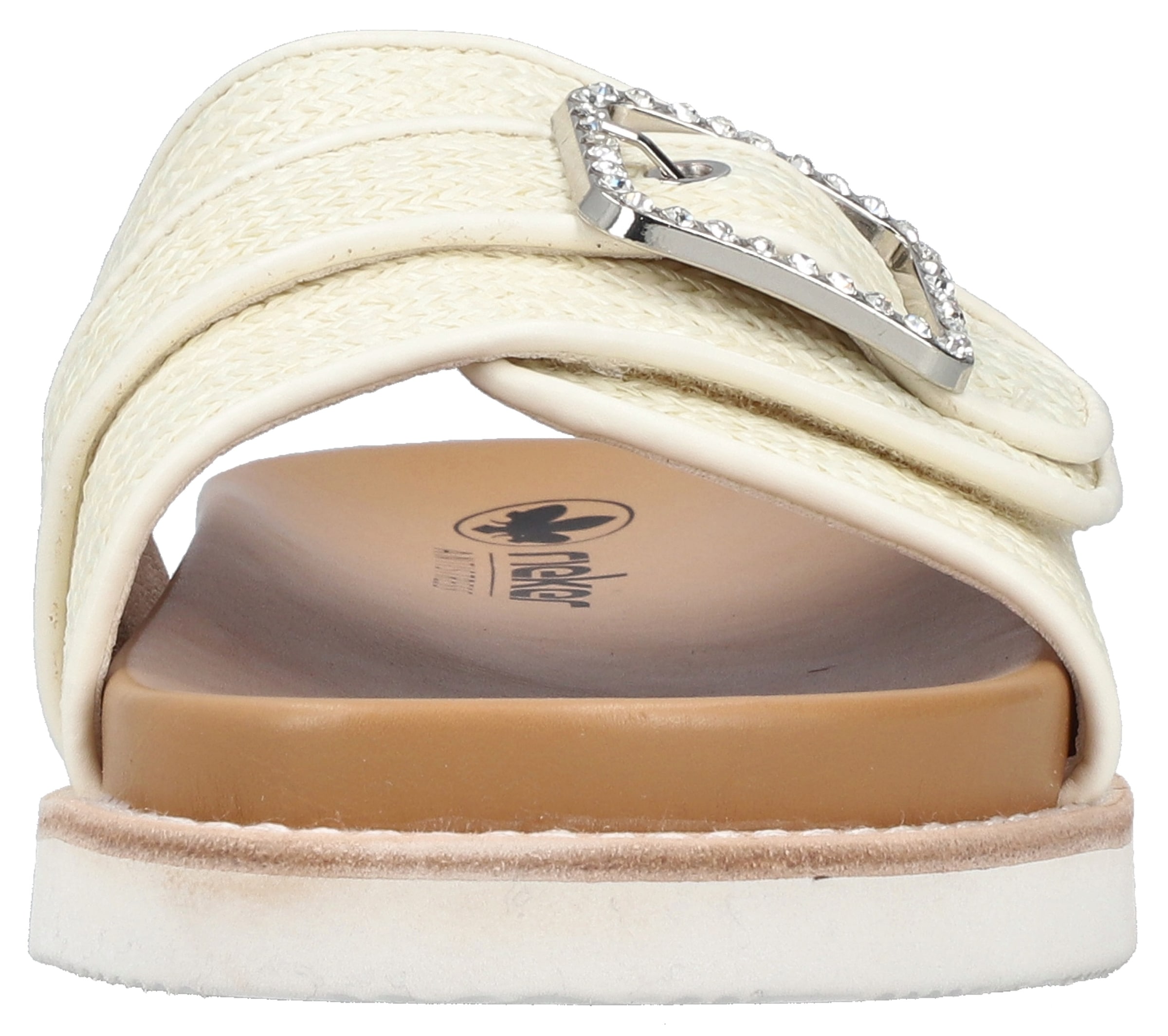 Rieker Pantolette, Sommerschuh, Strandschuh mit praktischem Klettverschluss