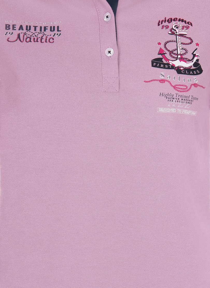 Trigema Poloshirt »TRIGEMA Damen Poloshirt mit maritimem Aufdruck«