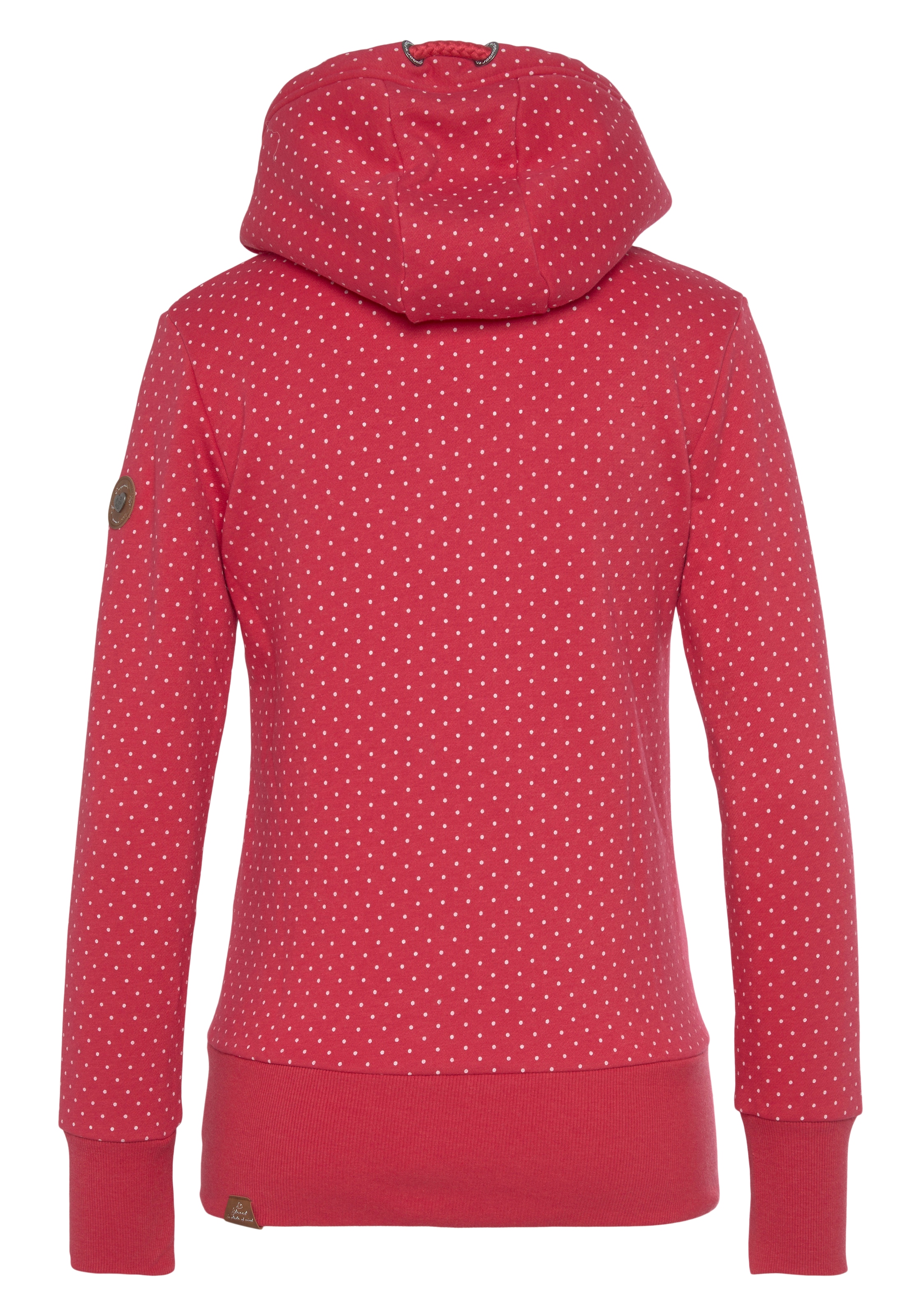 Ragwear Sweatjacke »NESKA DOTS O ZIP«, im Allover-Dots Print Design