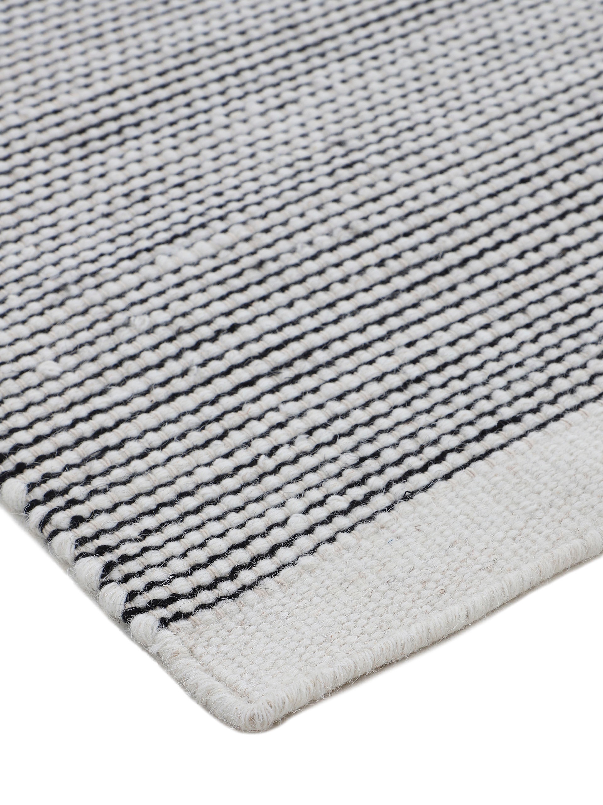 carpetfine Wollteppich »Mona ,   auch als Läufer« rechteckig 5 mm Höhe 80% Wolle, Wendeteppich aus Wolle/Baumwolle, Wohnzimmer