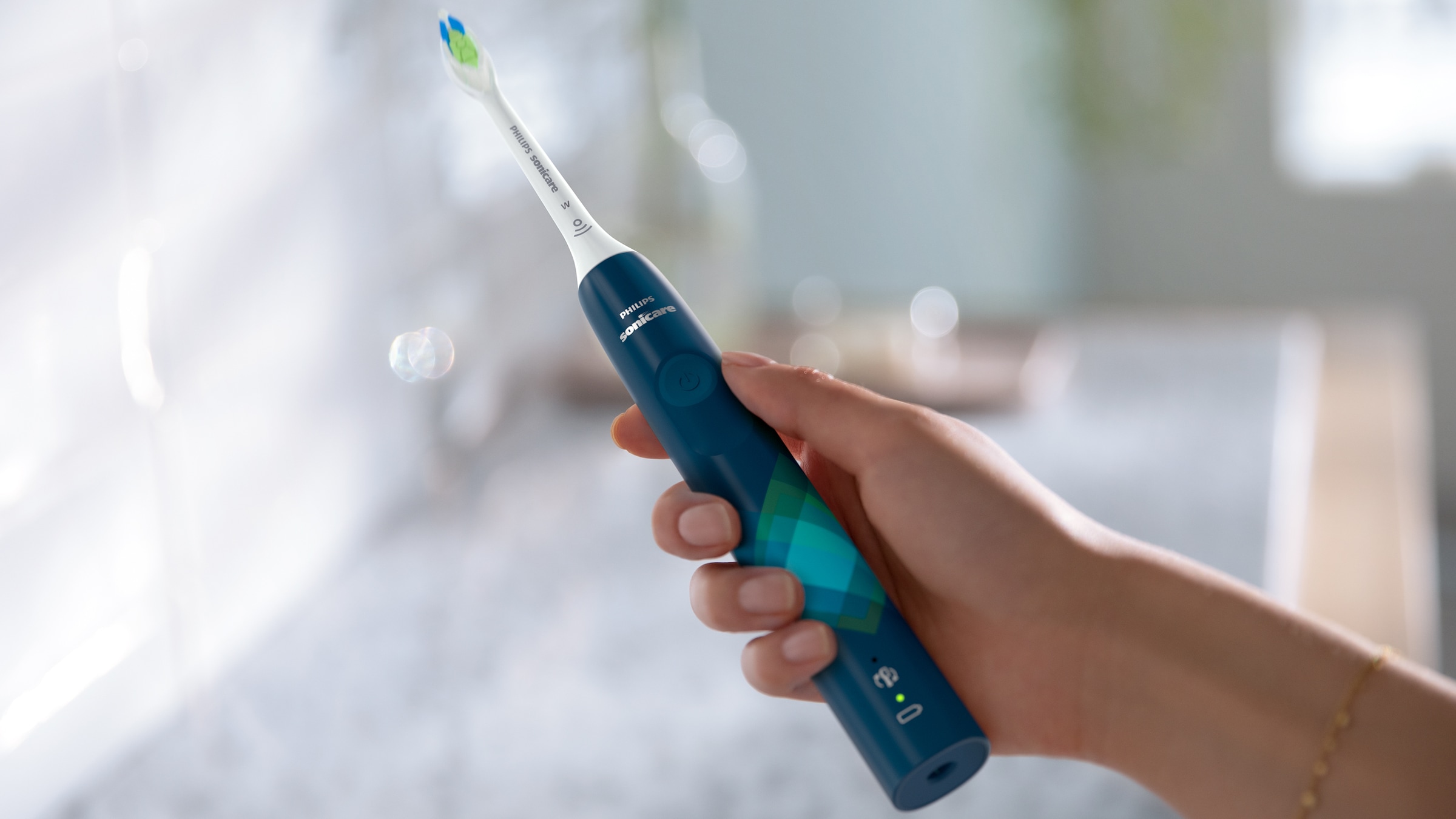 Philips Sonicare Elektrische Zahnbürste »Series 4100 HX3689«, 1 St. Aufsteckbürsten, mit integriertem Drücksensor und 2 Intensitätsstufen, inkl. Ladegerät