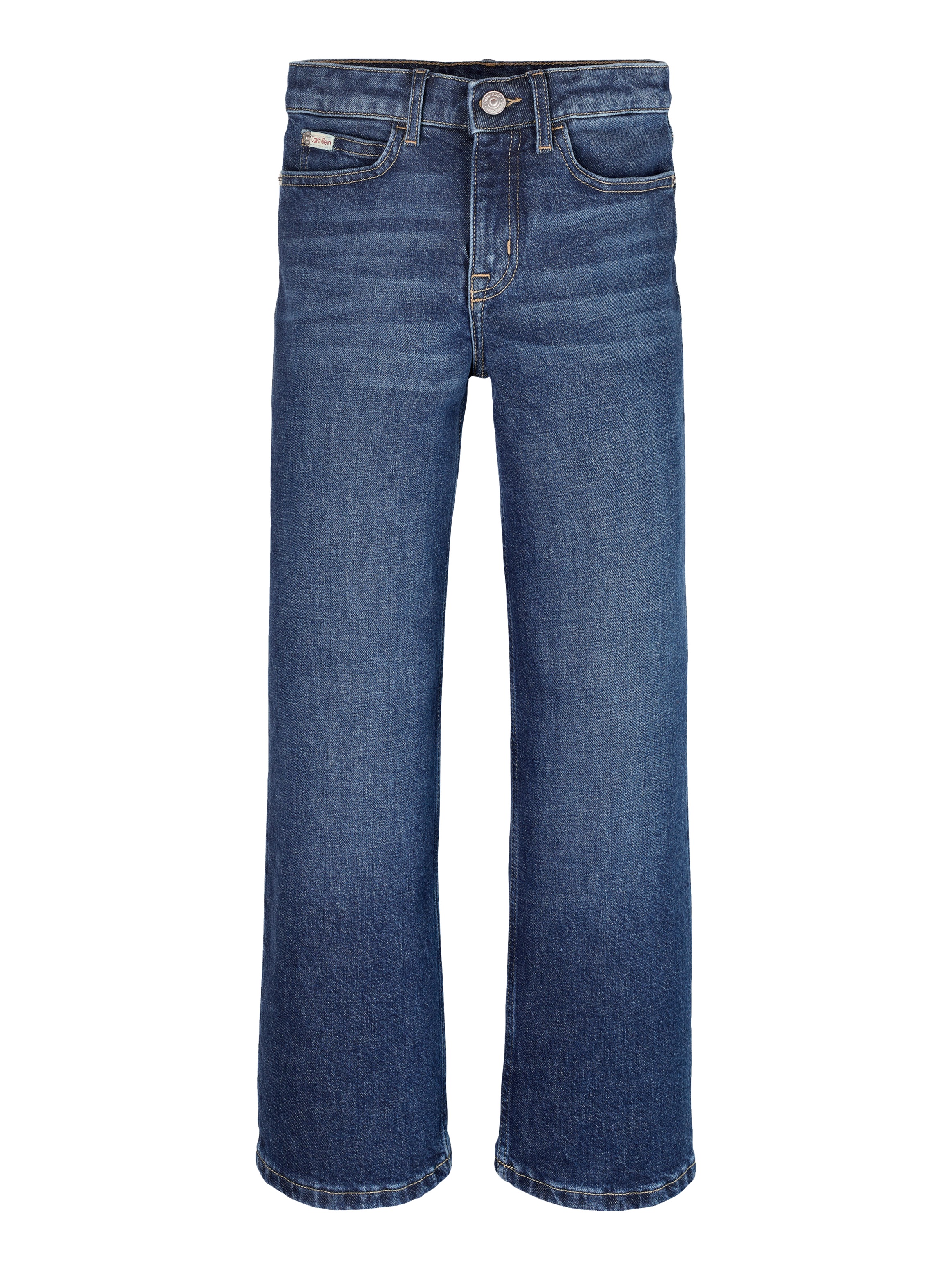 Calvin Klein Jeans Weite Jeans verstellbarer Bund, weites Bein, hohe Taille, Baumwoll-Stretch