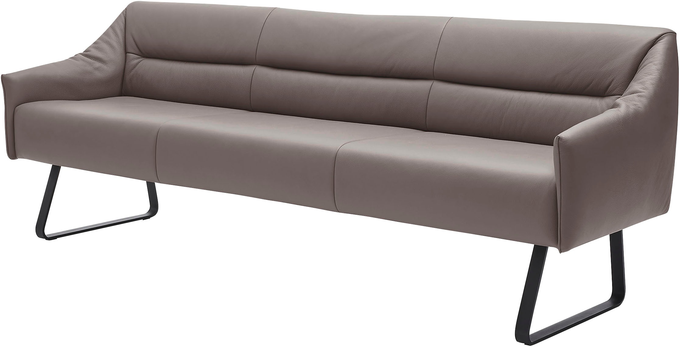 Musterring Essbank »JustB! SP500«, (1 St.), Metallkufe schwarz, verschiedene Farben, Breite 220 oder 250 cm