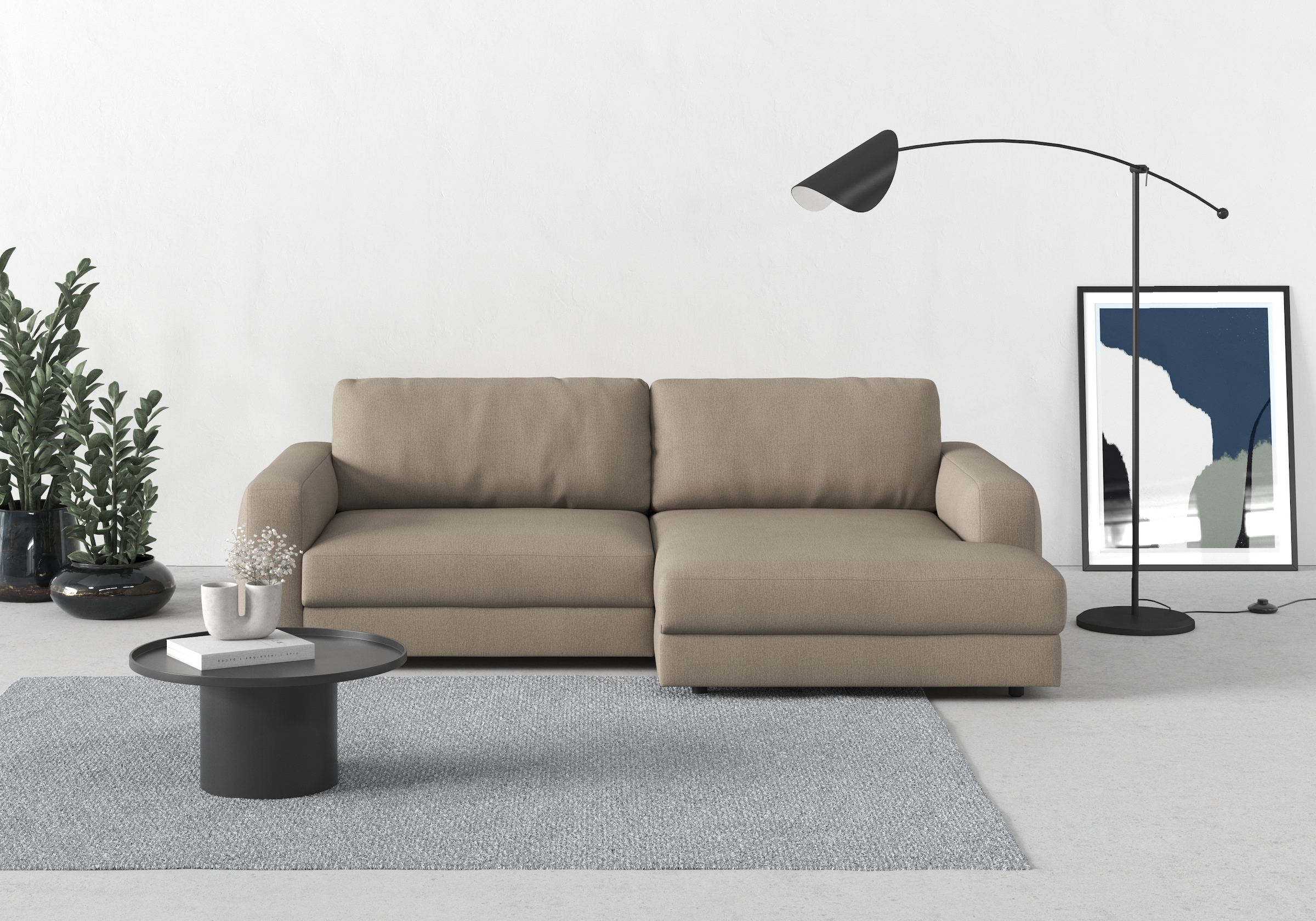 TRENDMANUFAKTUR Ecksofa »Bourbon«, (2 St.), mit extra hohem Sitzkomfort, auch in Cord erhältlich
