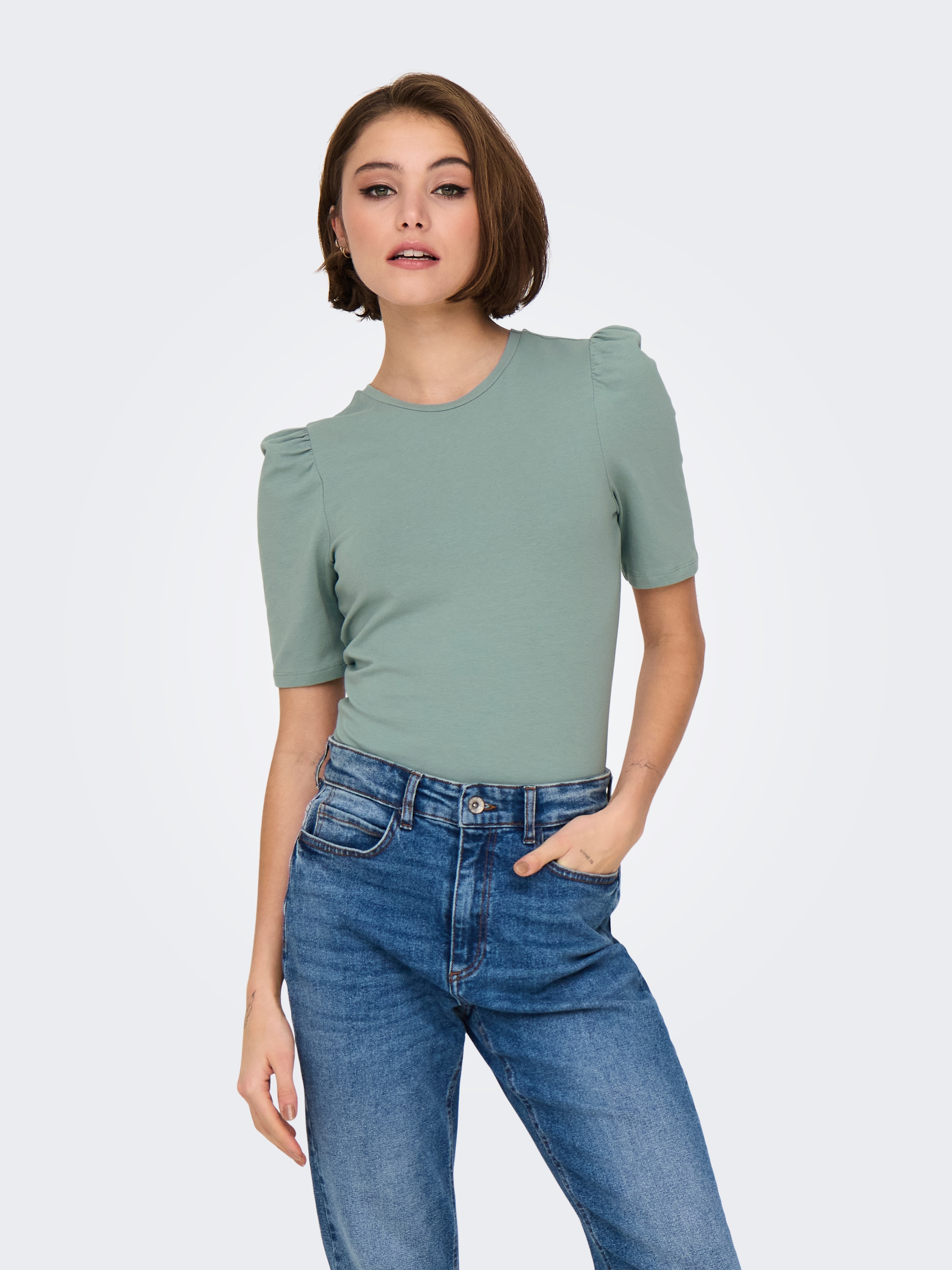 ONLY Kurzarmshirt »ONLLIVE LOVE 2/4 PUFFTOP JRS NOOS«