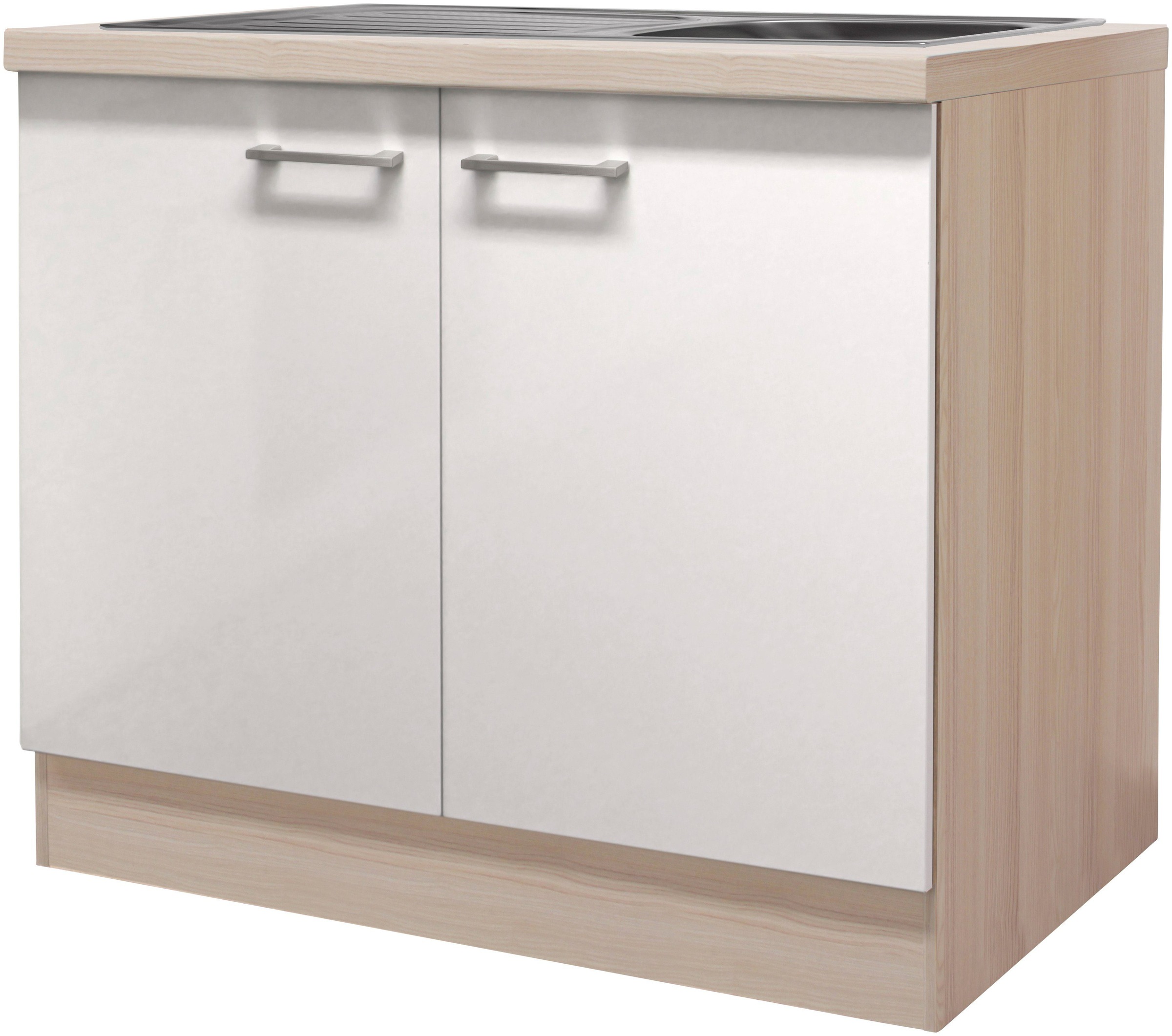 Flex-Well Spülenschrank »Oregon«, (B x H x T) 100 x 86 x 60 cm, inkl. Einbauspüle