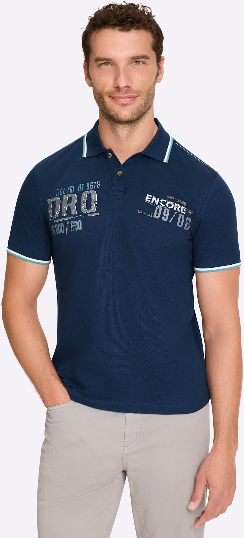 Catamaran Kurzarmshirt »Kurzarm-Poloshirt« 1 tlg.