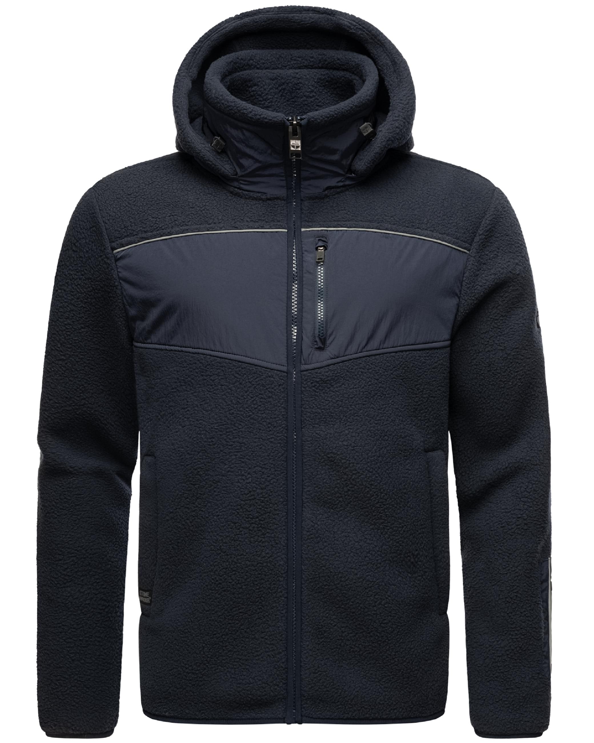 Stone Harbour Sweatjacke »Fleecejacke Illian«, Sportliche Herren Fleece-Outdoorjacke mit Kapuze