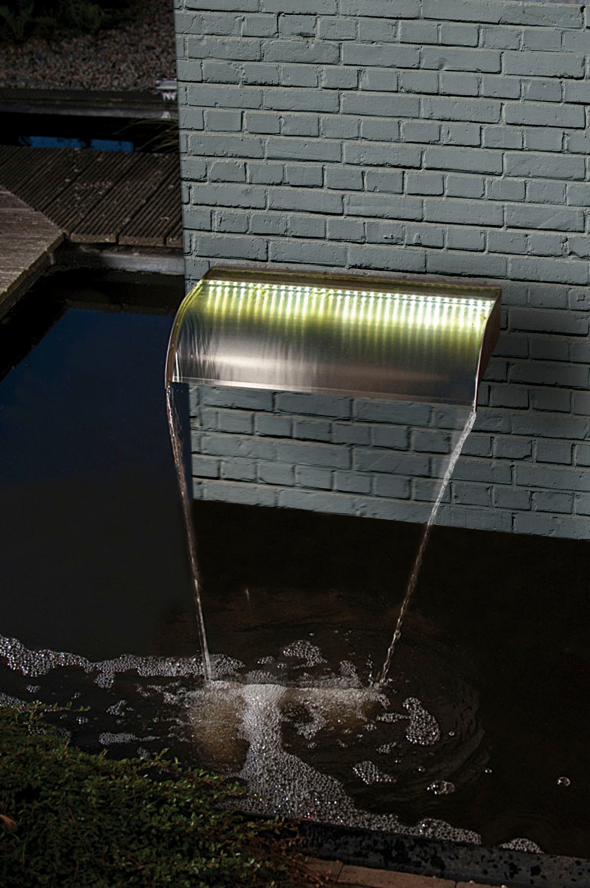 Ubbink Wasserfall »Nevada Set 60 cm / mit LED-Beleuchtung / inkl. Wasserbecken«, Komplettset