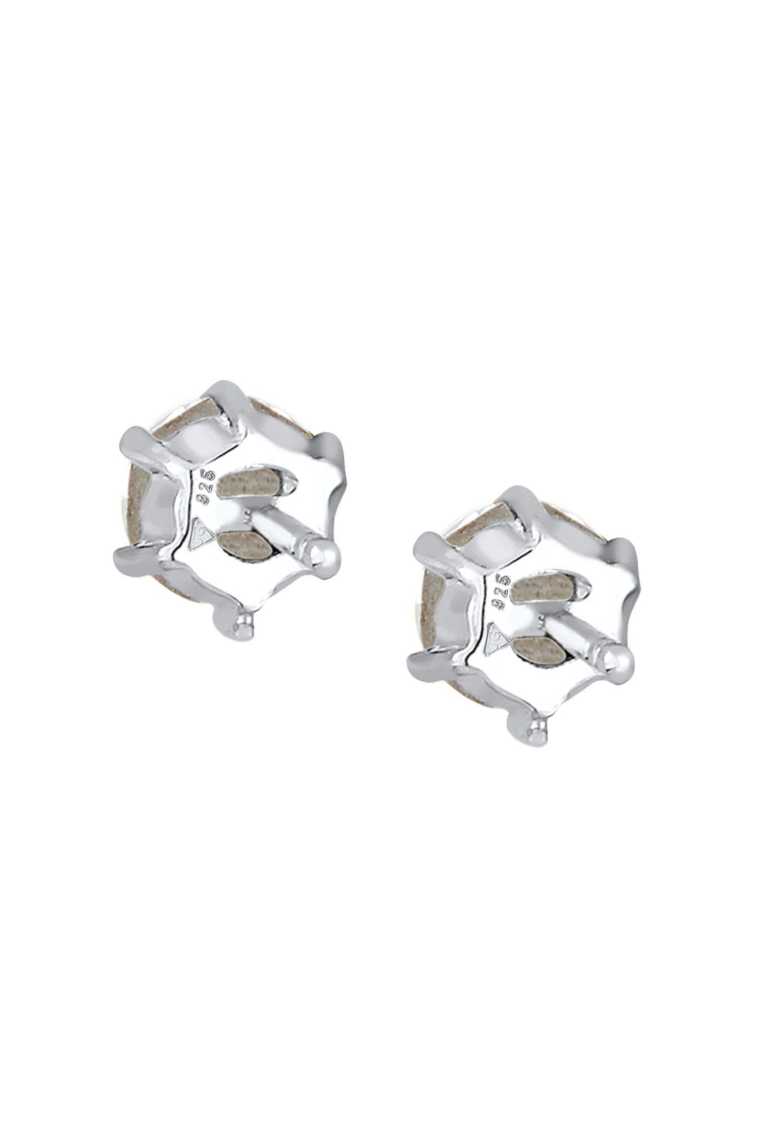Elli Paar Ohrstecker »Ohrringe Funkelnd Rund Klassik 925 Silber, mit Kristallen von Swarovski®«
