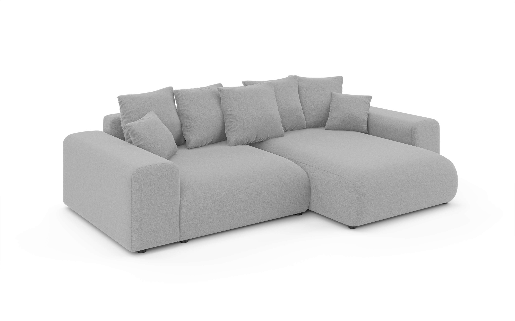 INOSIGN Ecksofa »LAKESIDE mit Bettfunktion und Bettkasten, B/T/H 257/166/84 cm«, L-Form, Recamiere beidseitig montierbar, Wellenunterfederung