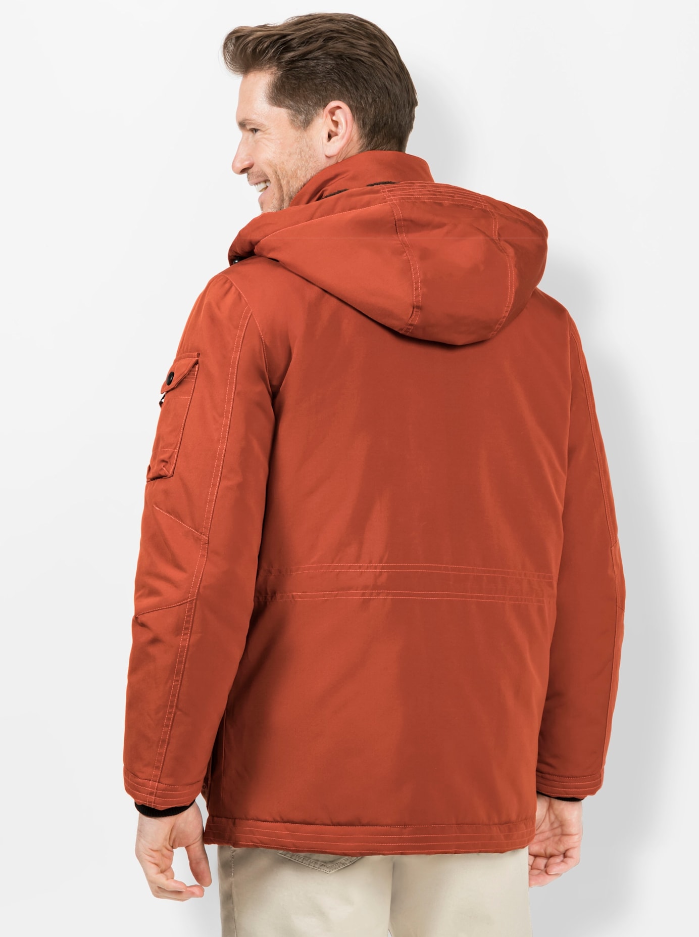 Marco Donati Langjacke, mit Kapuze