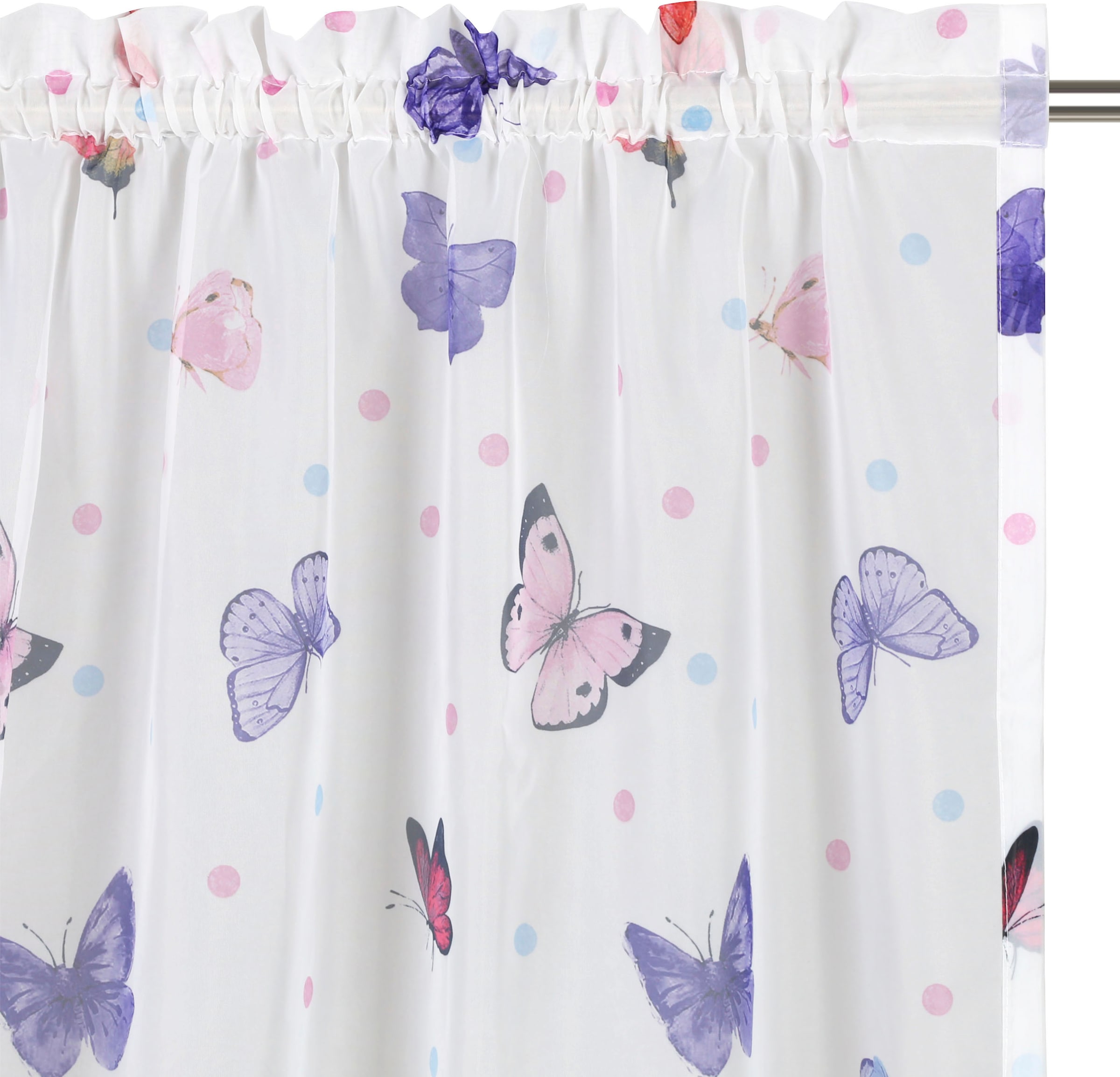 Lüttenhütt Gardine »Schmetterling«, OTTO St.), Kindergardine, bestellen verschiedene transparent, (1 Größen bei gewebt