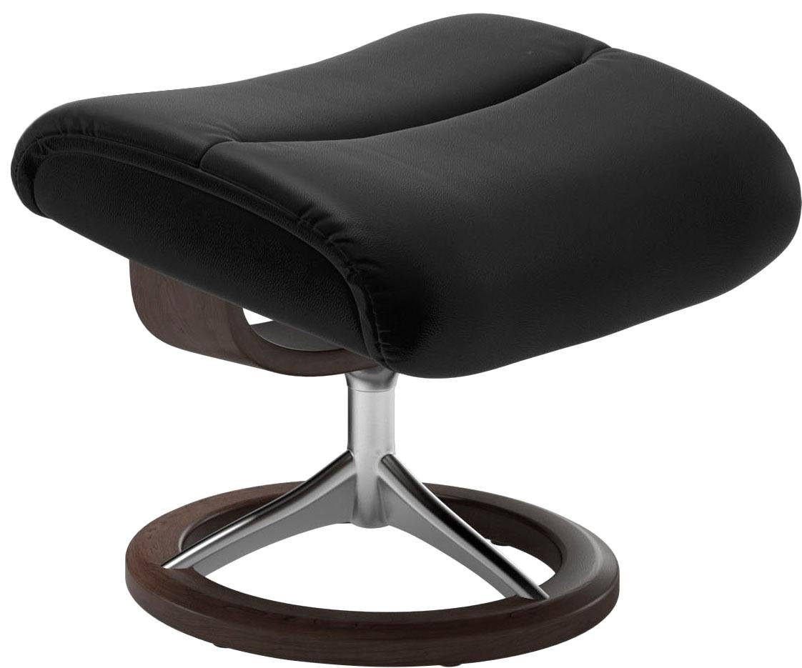 Stressless® Relaxsessel »View«, (Set, Relaxsessel mit Hocker), mit Signature Base, Größe M,Gestell Wenge