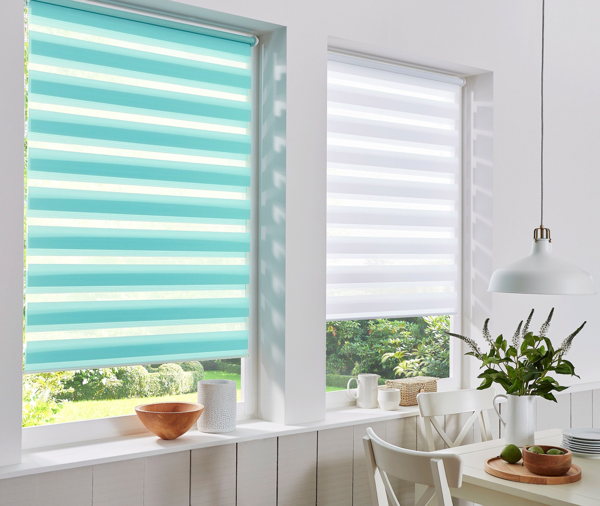 K-HOME Doppelrollo »Ancona«, Lichtschutz, ohne Bohren, im Fixmaß