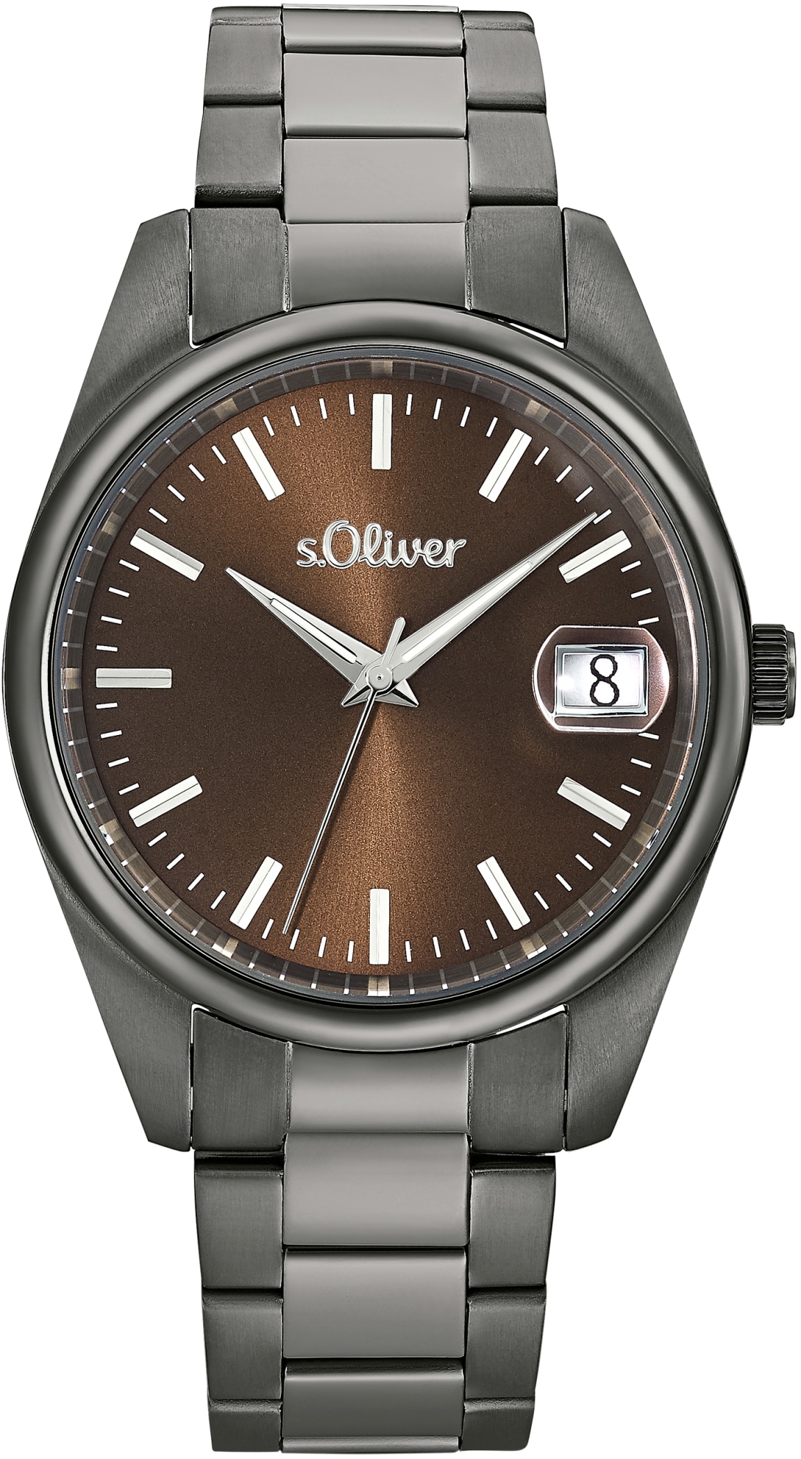 s.Oliver Quarzuhr »2033529«, Armbanduhr, Herrenuhr, Datum