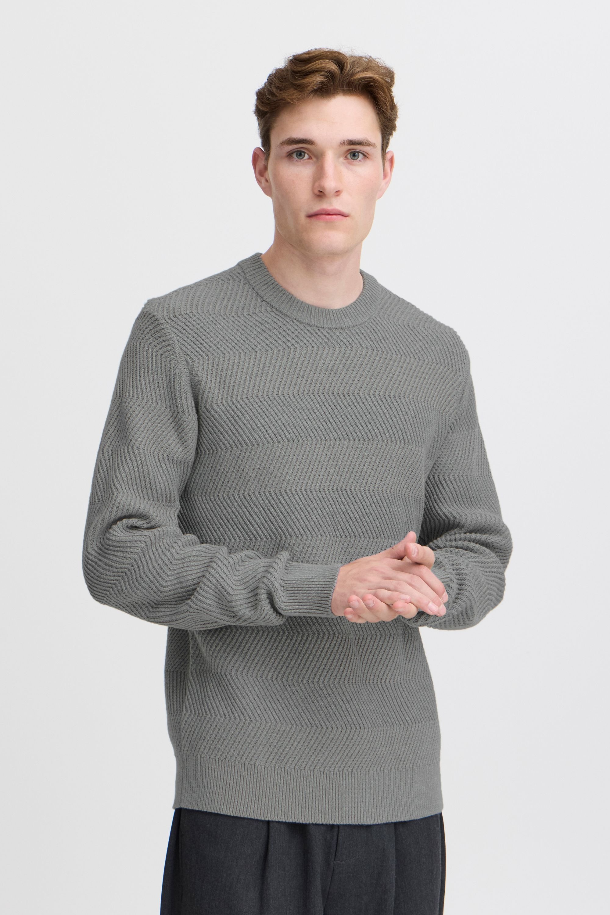 Casual Friday Strickpullover »Strickpullover CFKARL structured crew neck knit«